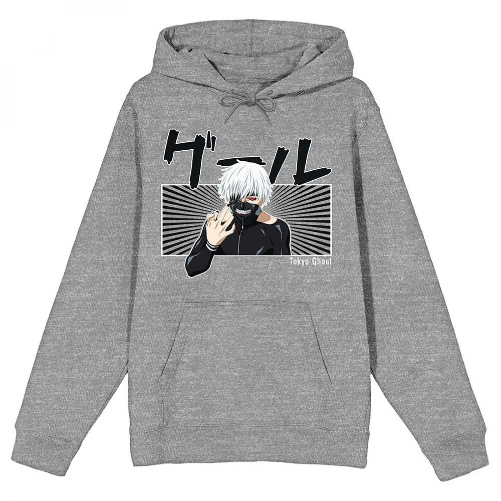 Tokyo Ghoul Kaneki Ken 'Ghoul' Katakana Pullover Hoodie, Grey
