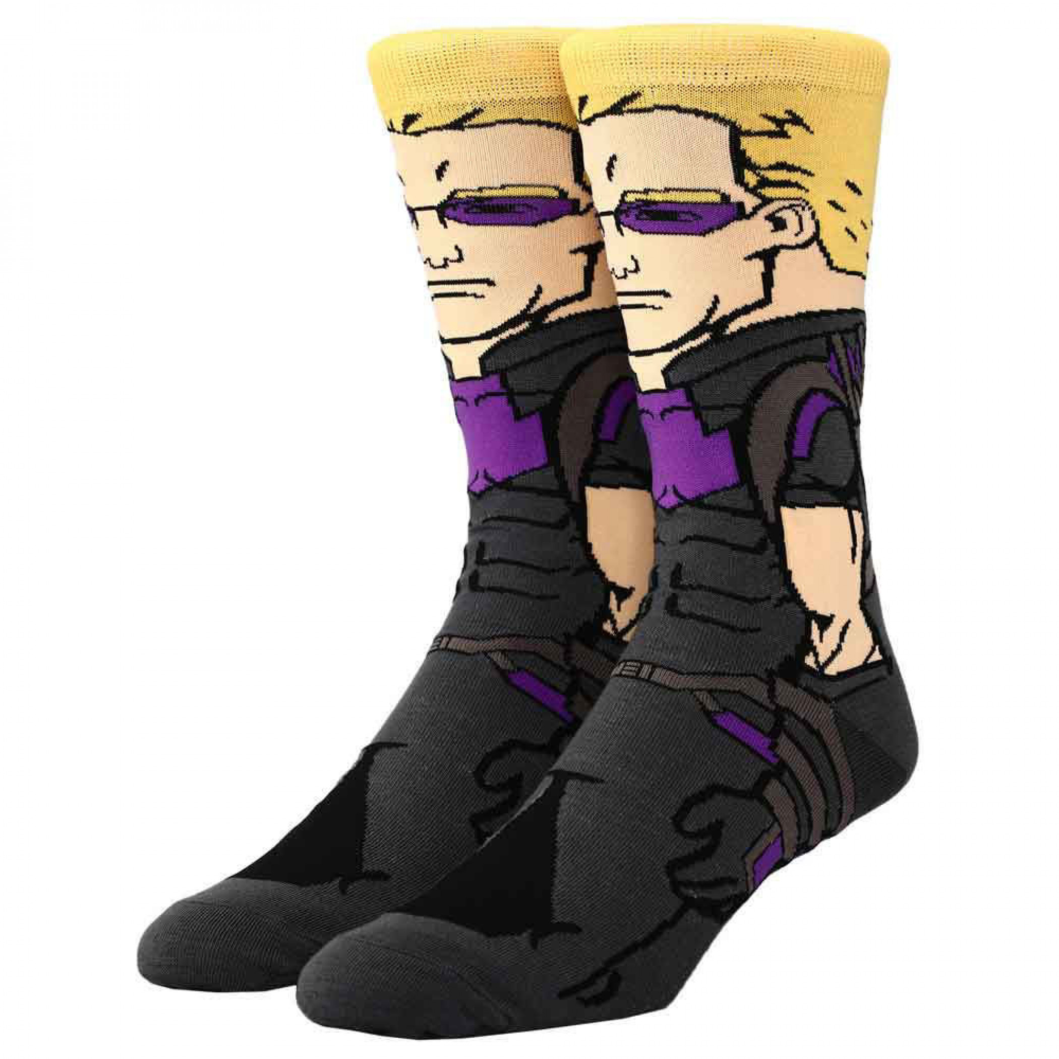 Marvel Studios Hawkeye Series Hawkeye 360 Character Crew Socks, Multi-Color