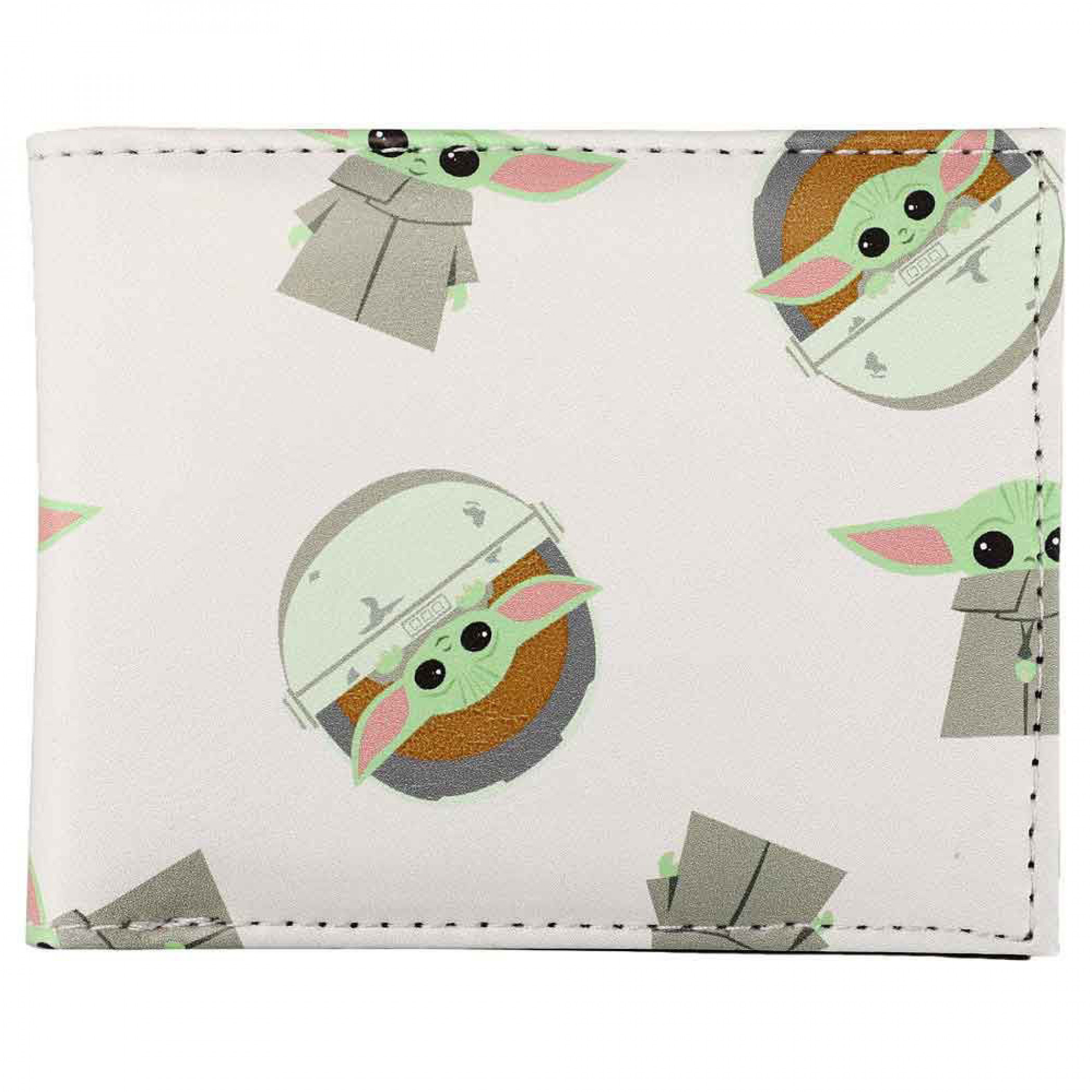 Star Wars The Mandalorian Grogu In Pods Digital Print Bi-Fold Wallet, Multi-Color