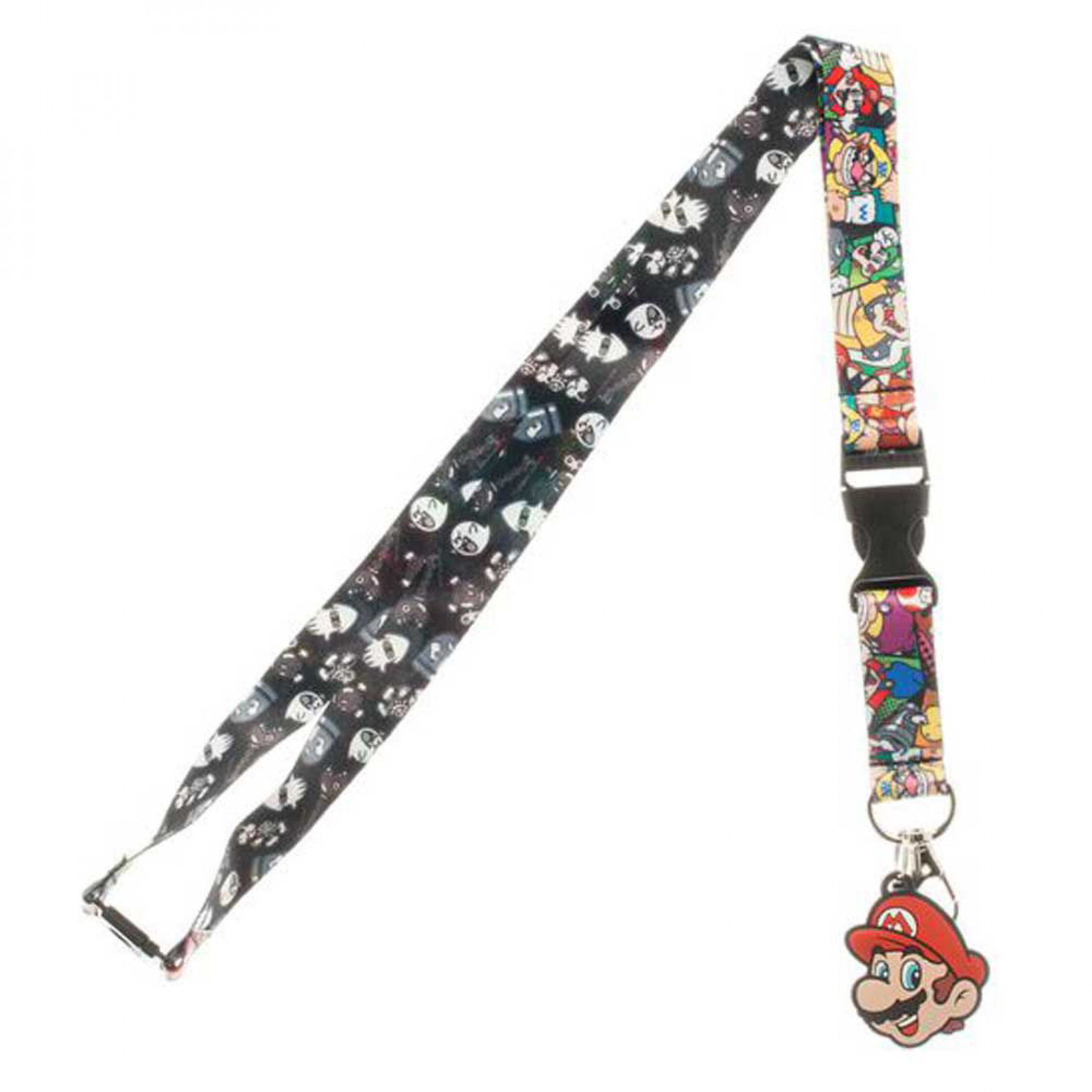 Nintendo Super Mario World Characters & Enemies AOP Lanyard, Multi-Color