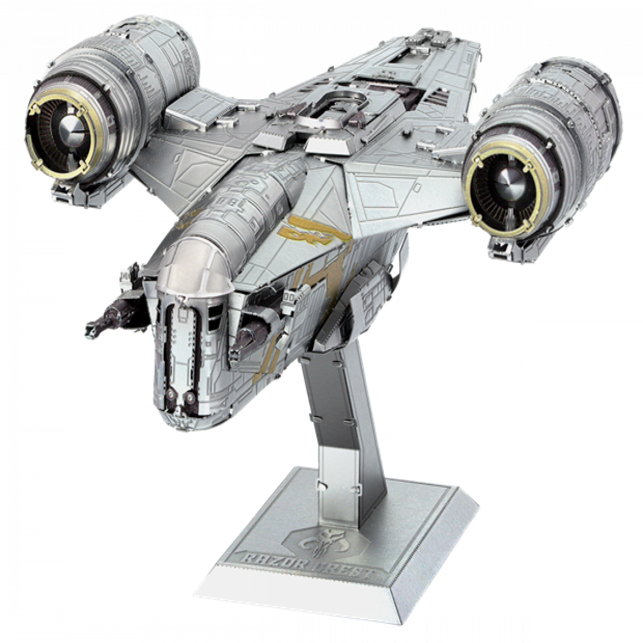 Star Wars The Mandalorian The Razor Crest Premium Metal Earth Model Kit, Multi-Color