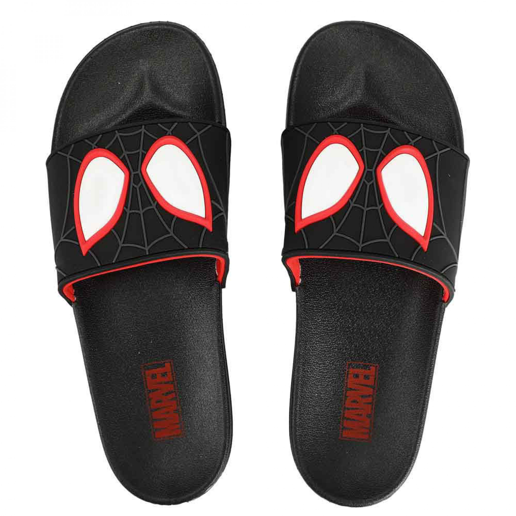 Miles Morales Athletic Slide Sandals, Black
