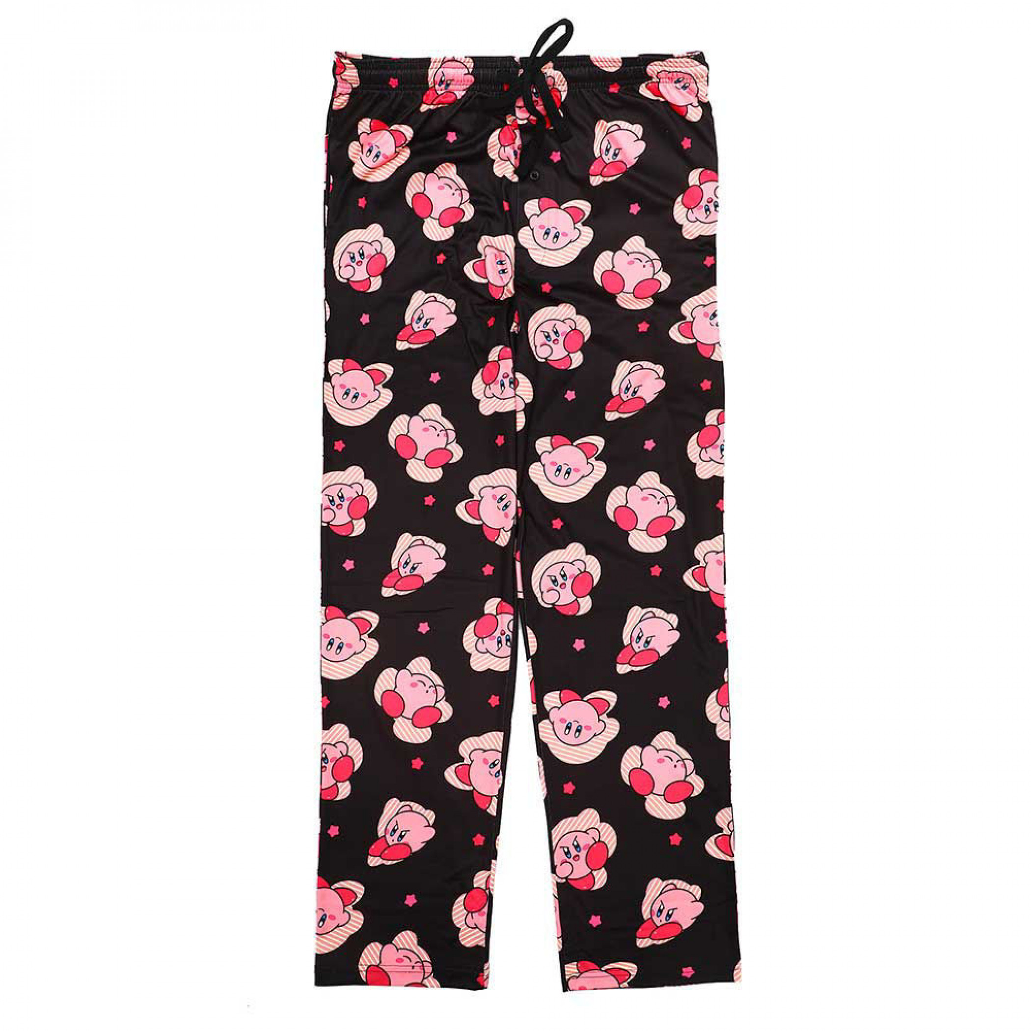 Kirby In the Stars Pajama Sleep Pants, Black