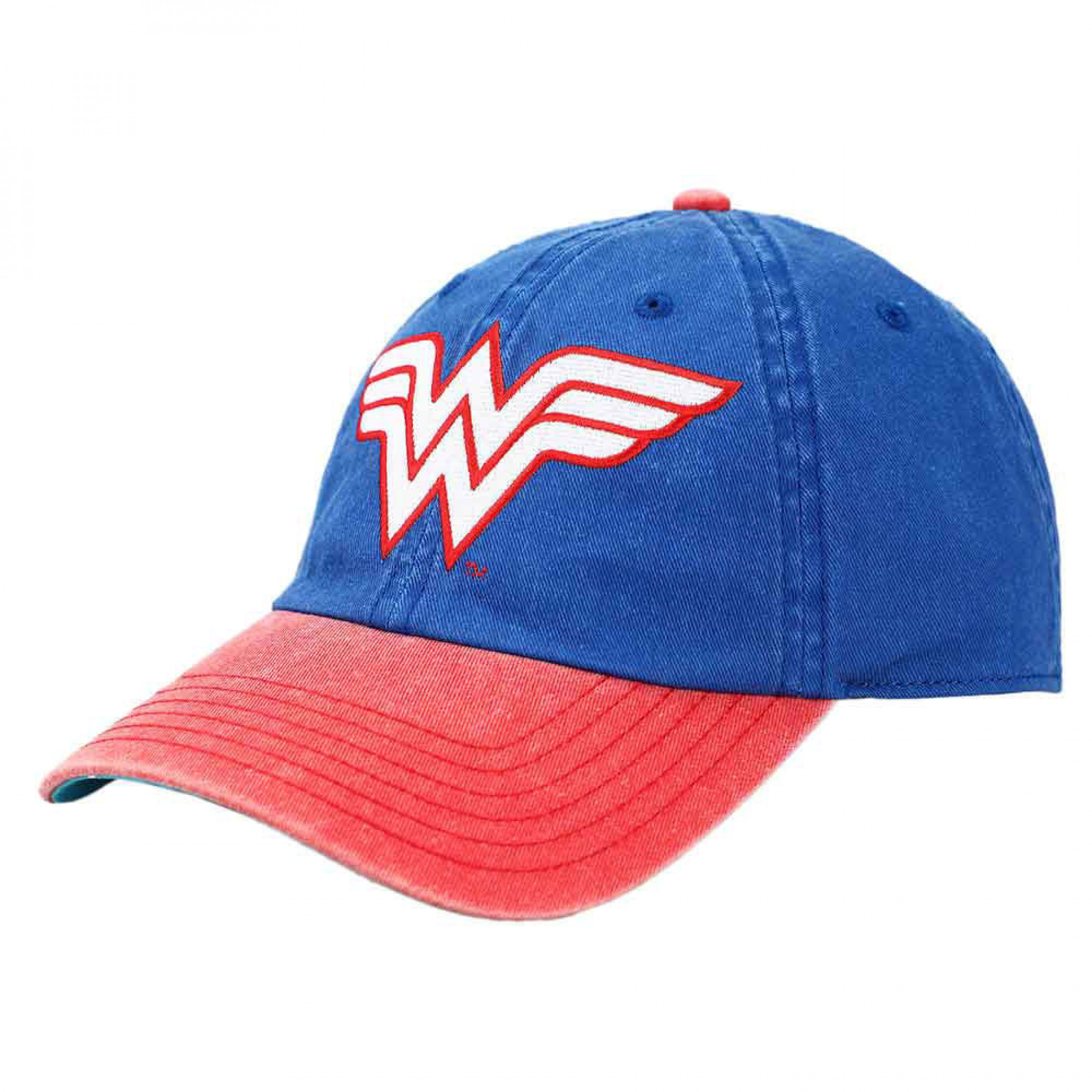 Wonder Woman Logo Ponytail Cap, Blue