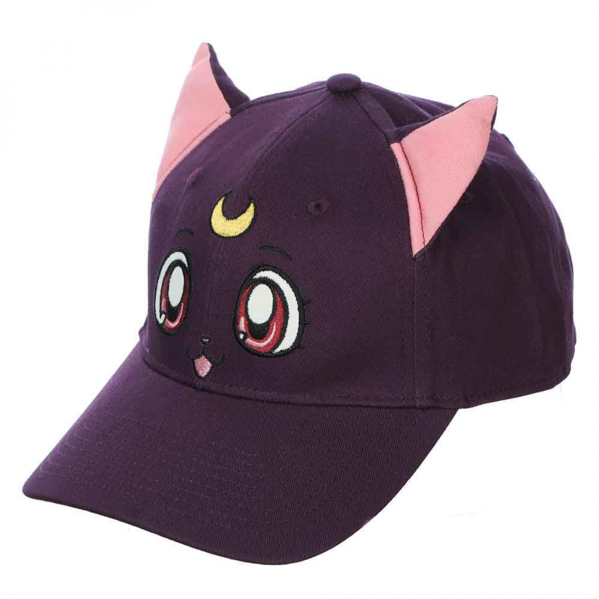 Sailor Moon Luna Cosplay Cap with Ears, Black