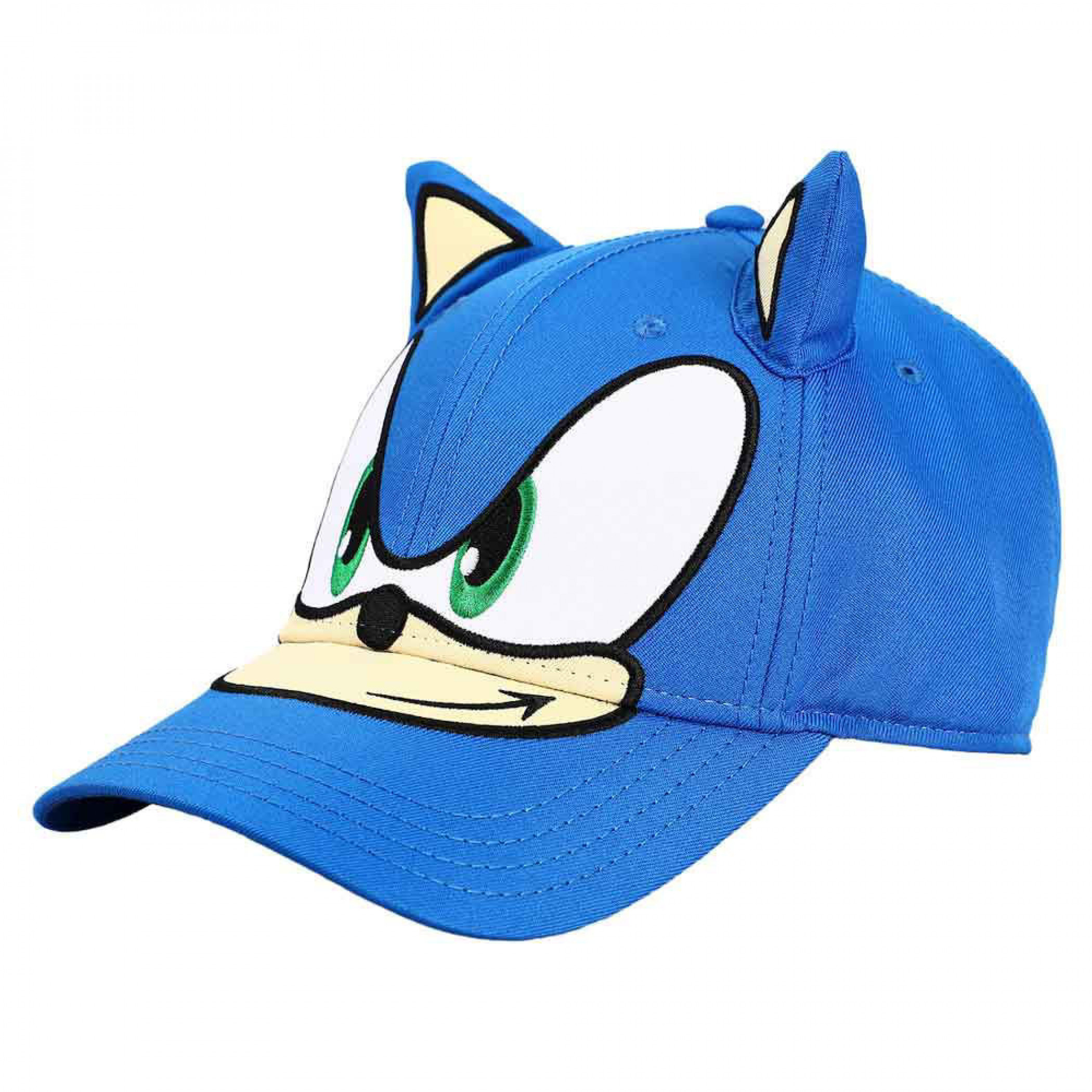 Sonic The Hedgehog 3D Cosplay Strapback Hat with Ears, Blue