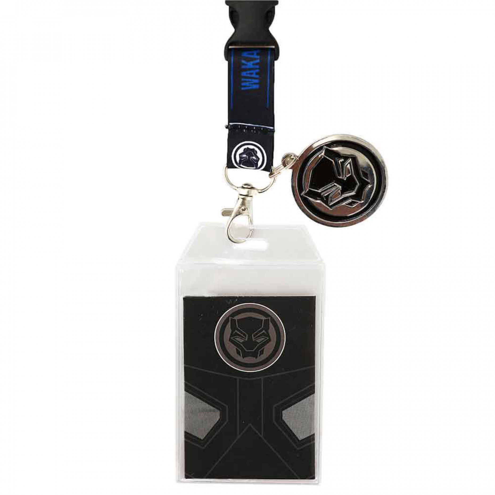 Black Panther Wakanda Forever Lanyard, Black