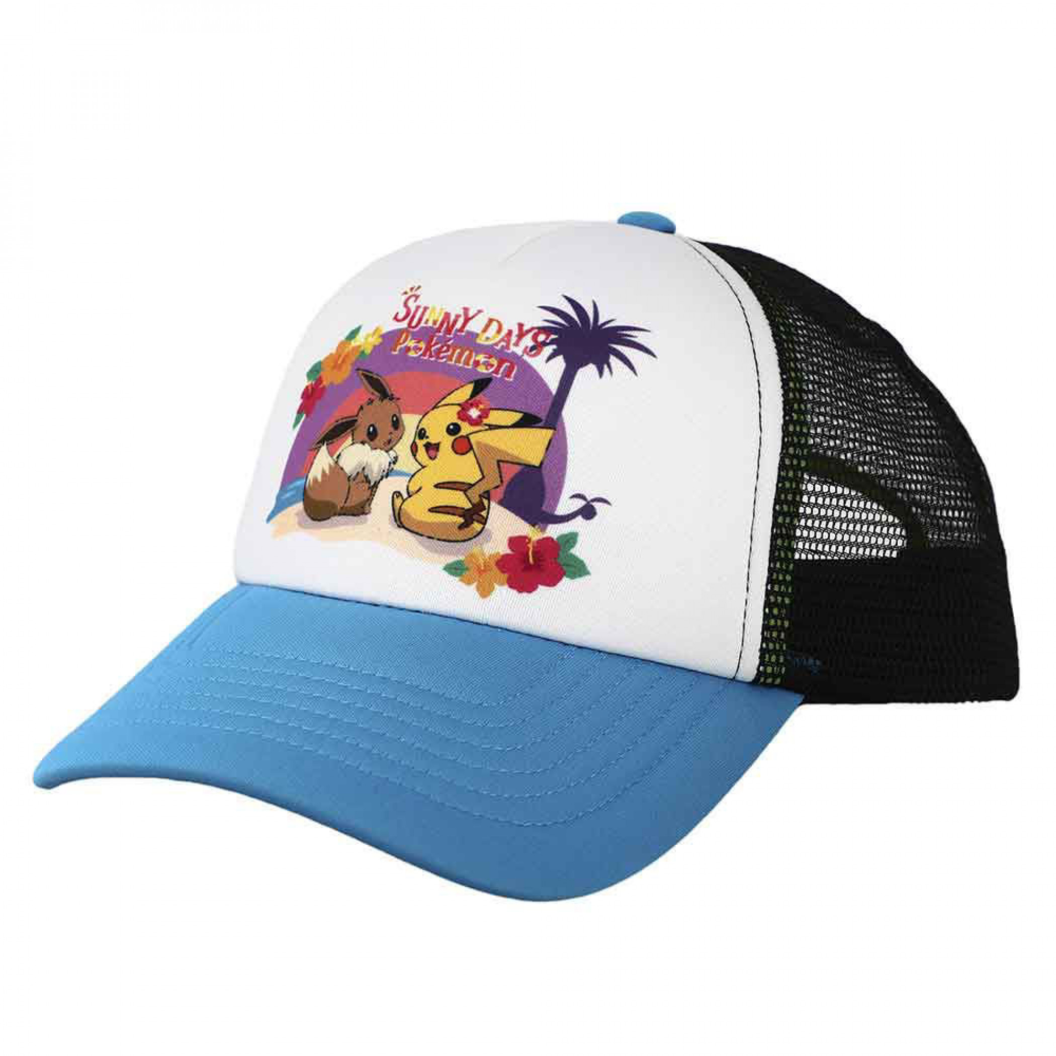 Pokemon Pikachu & Eevee Sunny Days Trucker Hat, Multi-Color