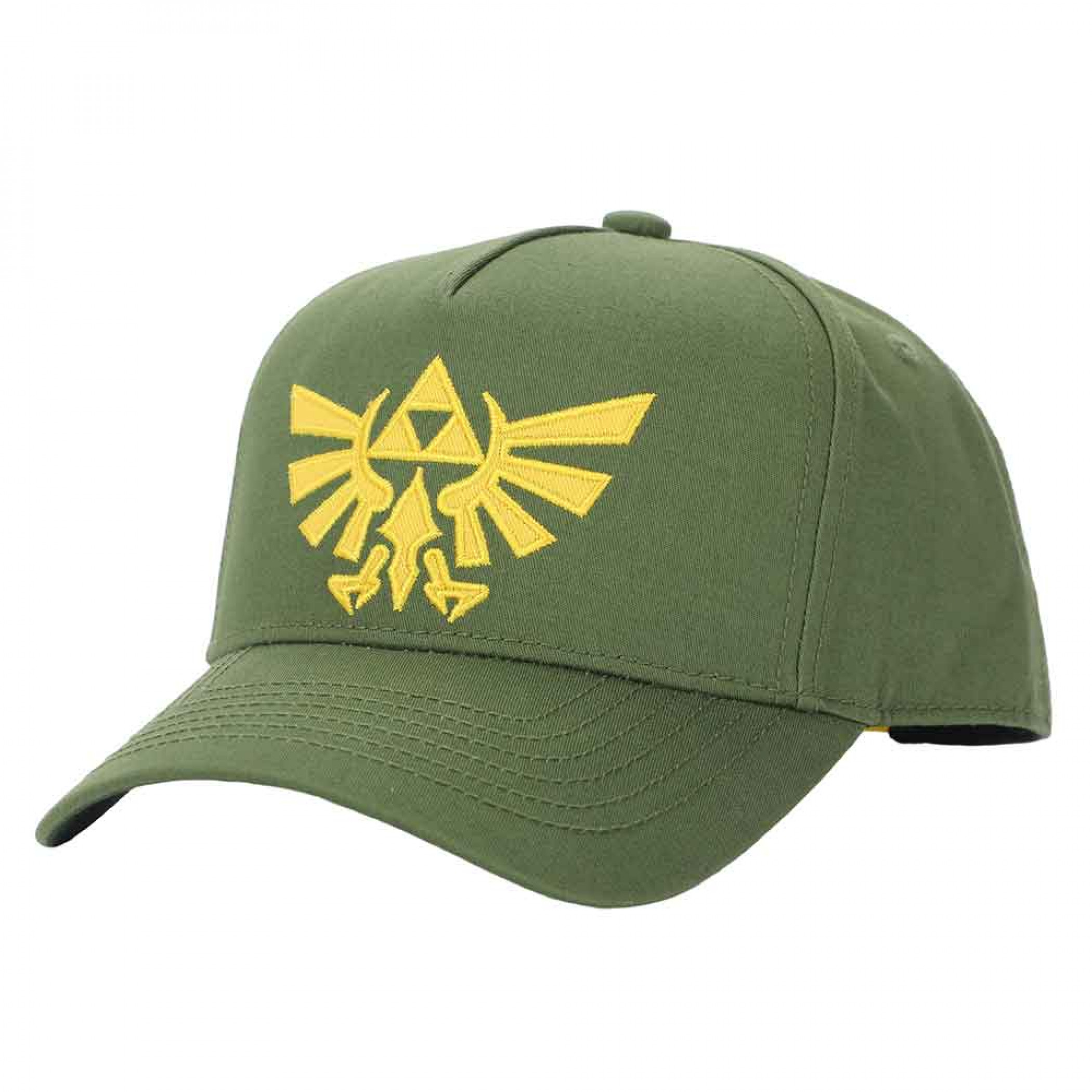 The Legend of Zelda Hyrule Gold Crest Embroidered Hat, Green