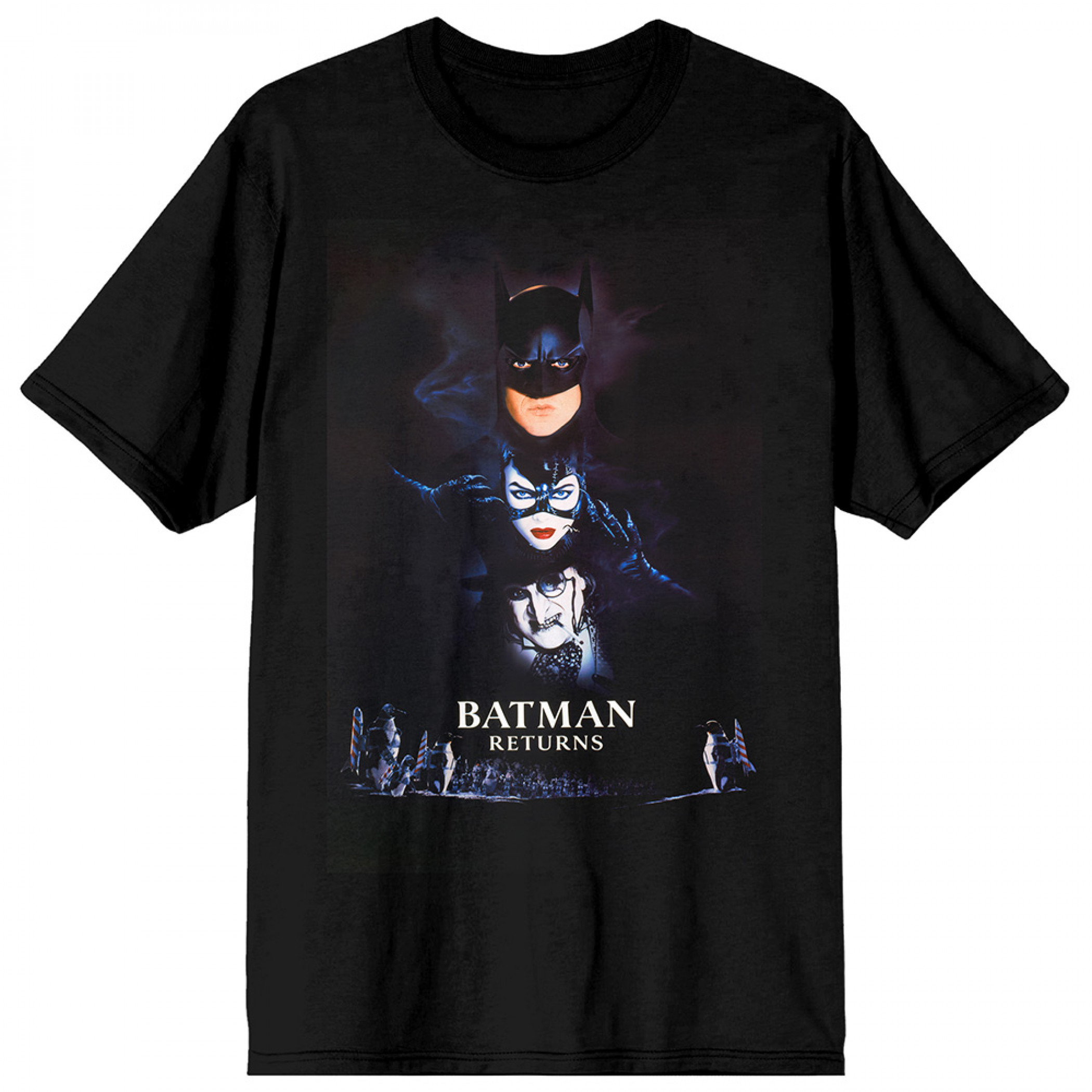 Batman Returns Poster T-Shirt, Black