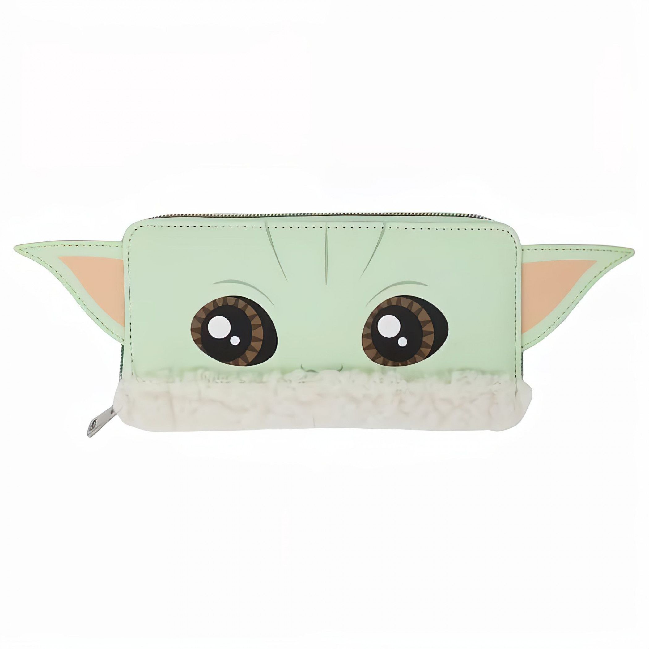 Star Wars The Mandalorian Grogu Zip-Around Wallet, Green