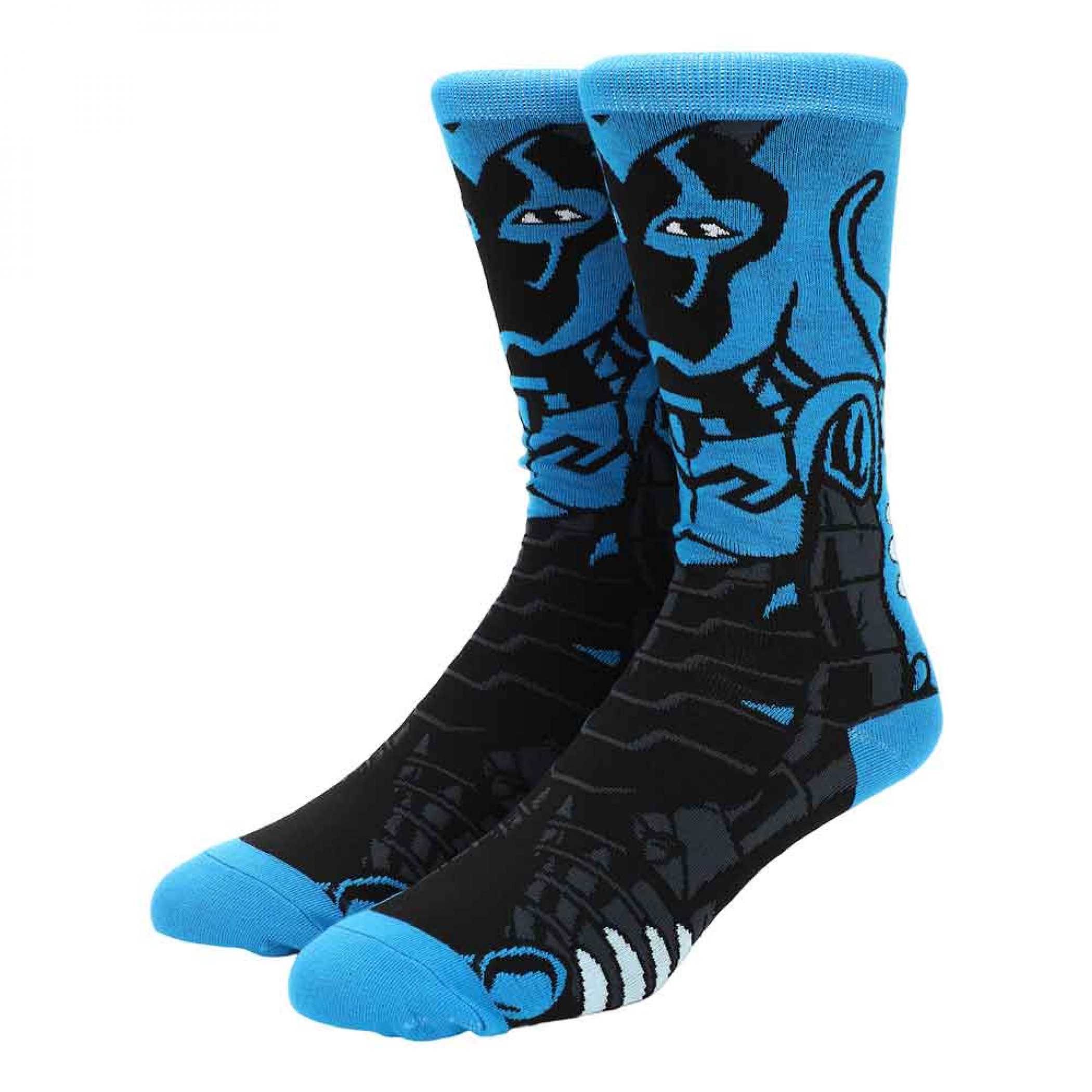 Blue Beetle 360 Character Crew Socks, Blue