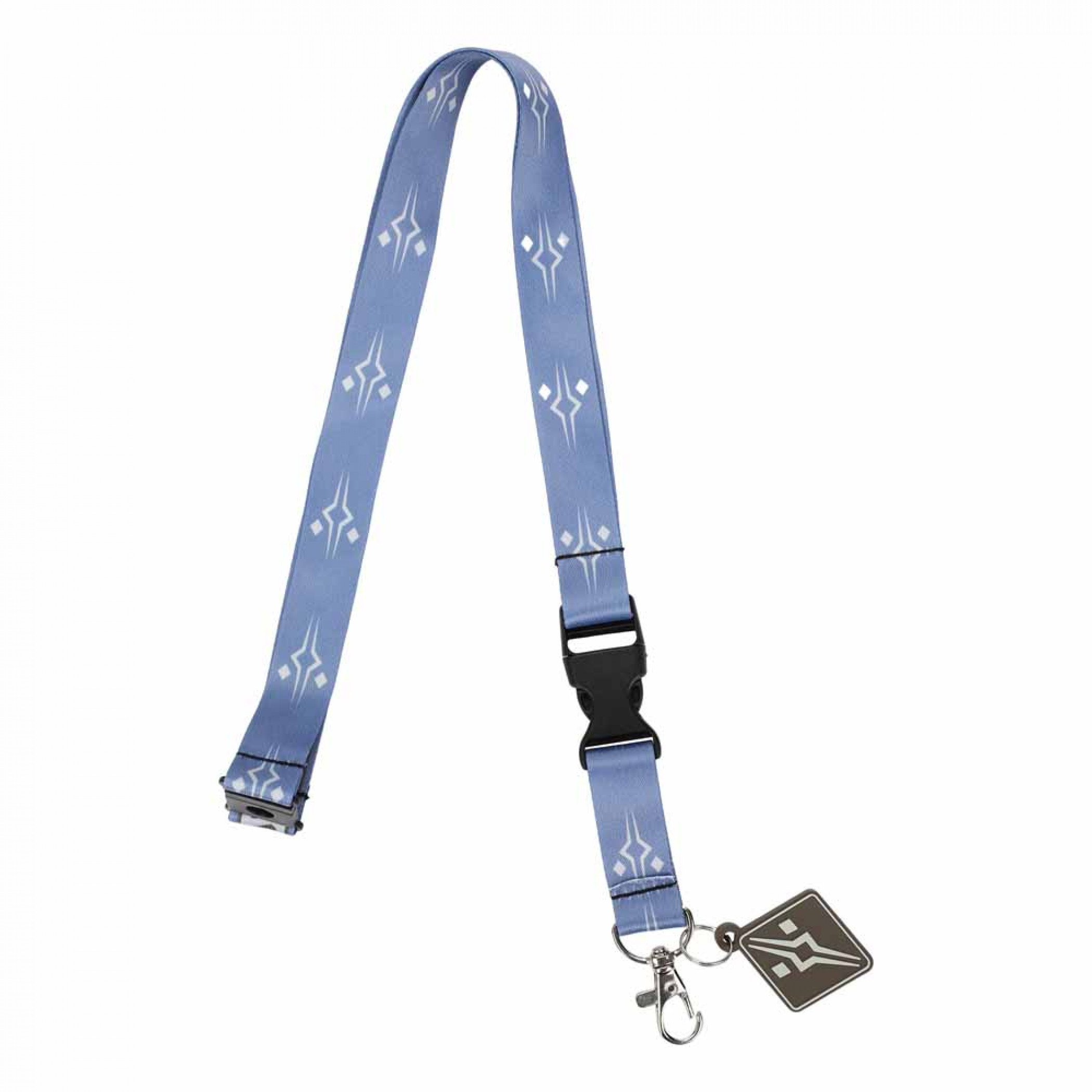 Star Wars Ahsoka Symbol Lanyard with Rubber Charm, Blue
