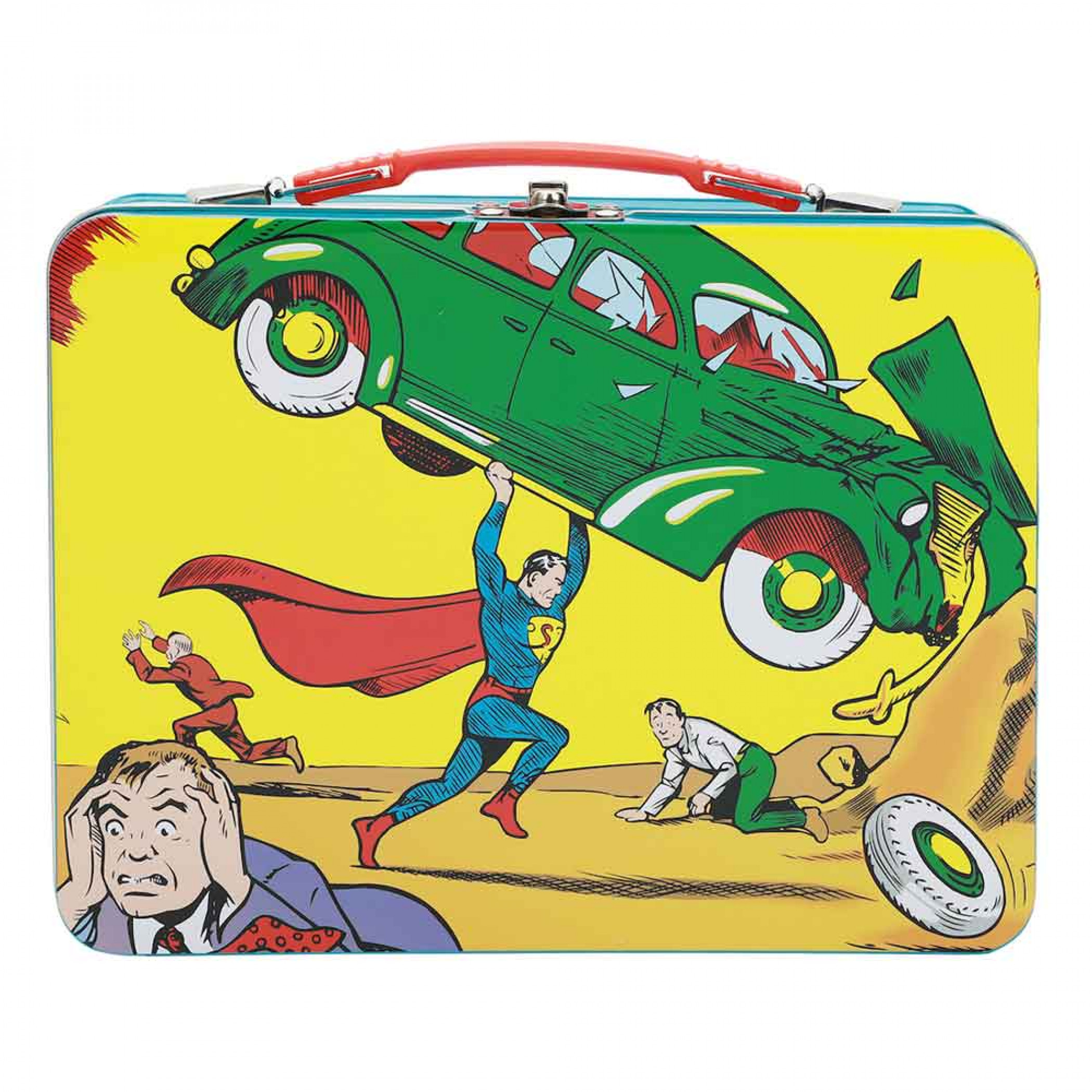 Superman Classic Comic Scenes Tin Lunchbox, Multi-Color