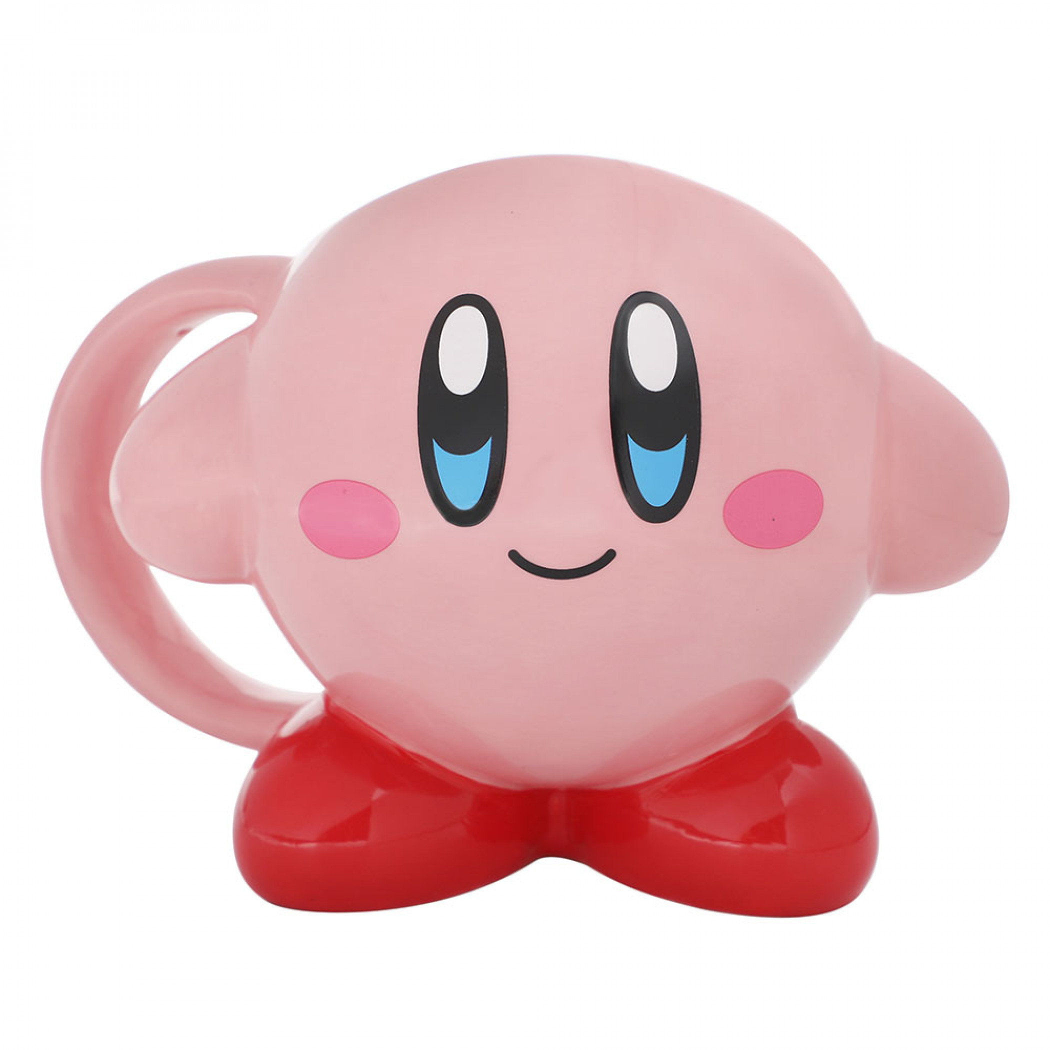 Kirby Smile 16 oz. Sculpted Ceramic Mug, Pink