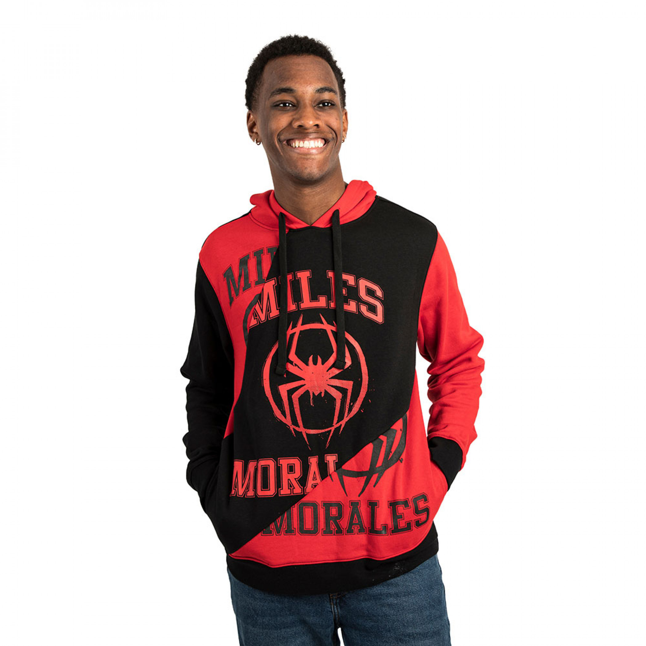 Miles Morales Collegiate Pullover Hoodie, Multi-Color