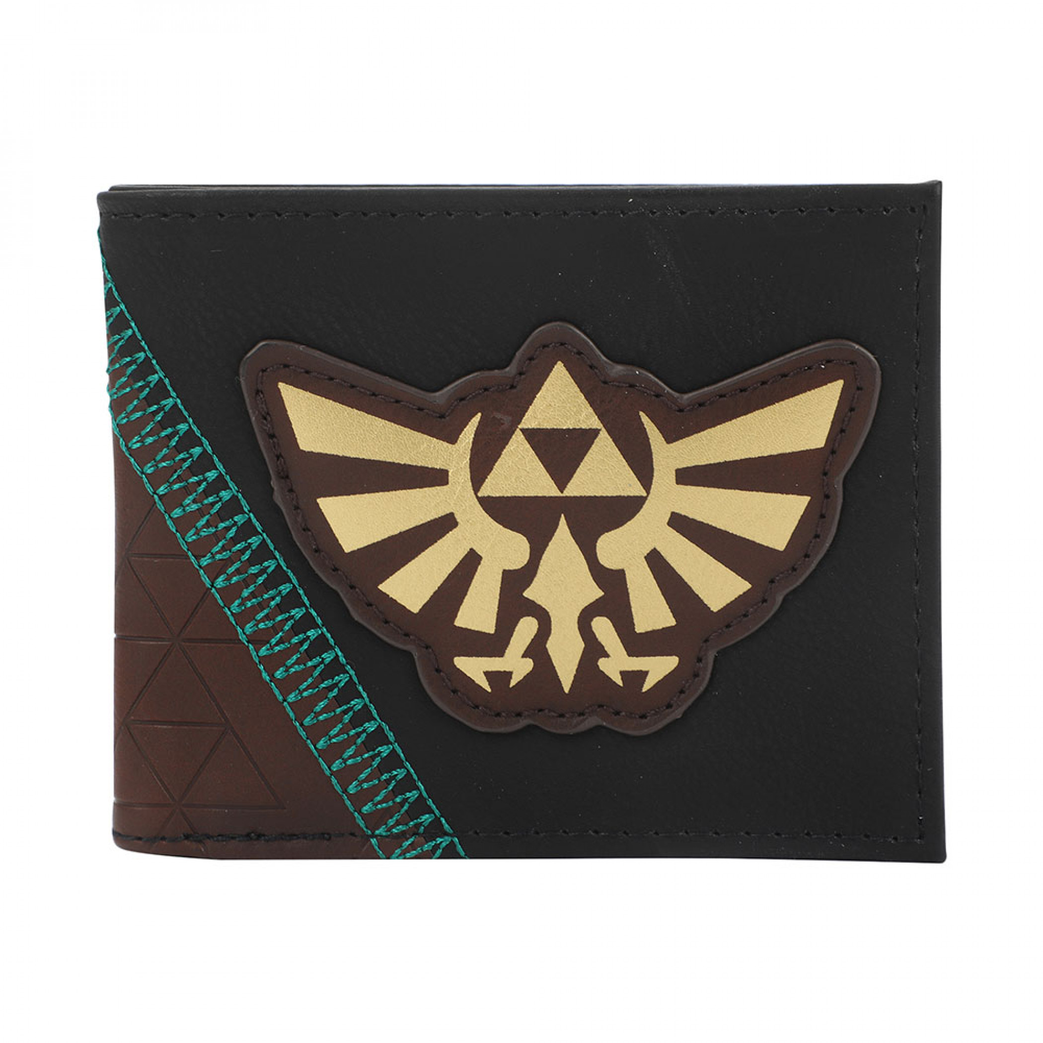 The Legend of Zelda Hyrule Crest Triforce Bi-Fold Wallet, Multi-Color