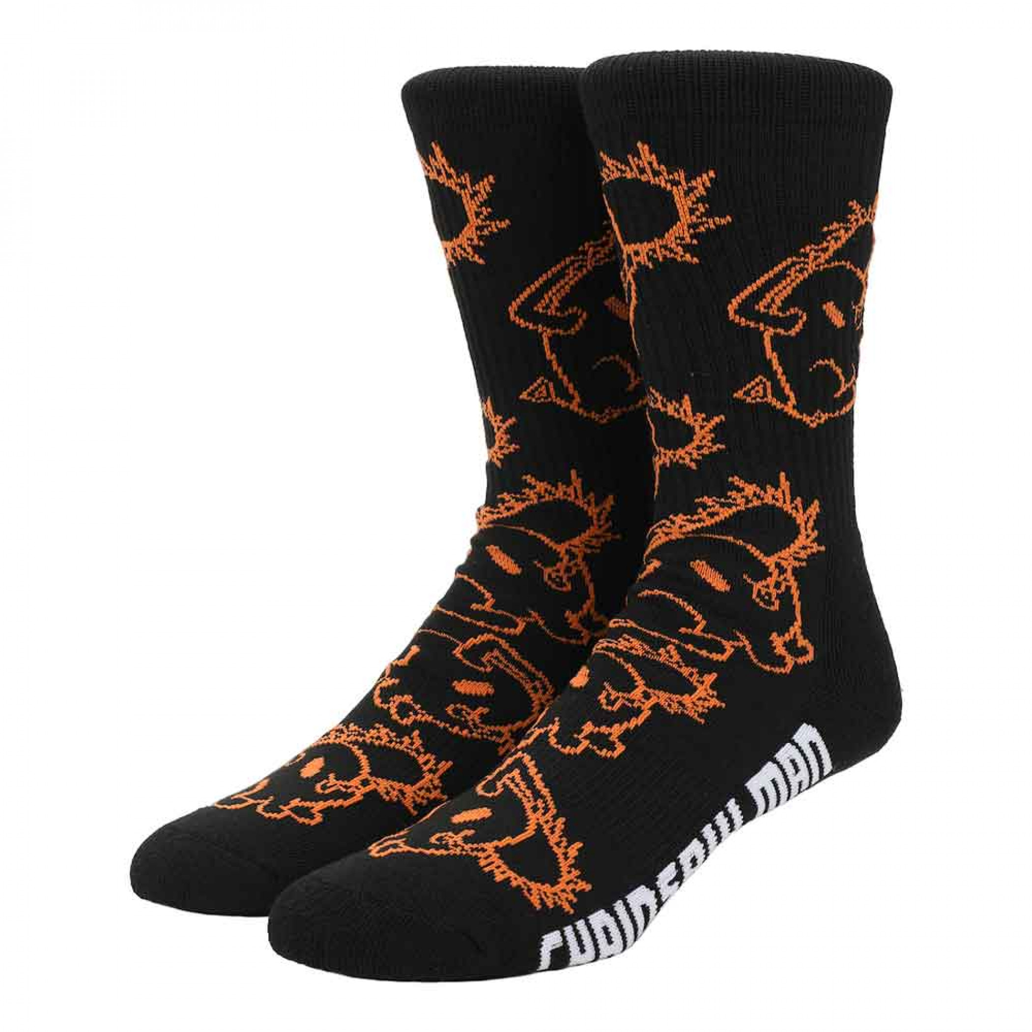 Chainsaw Man Pochita Crew Socks, Black