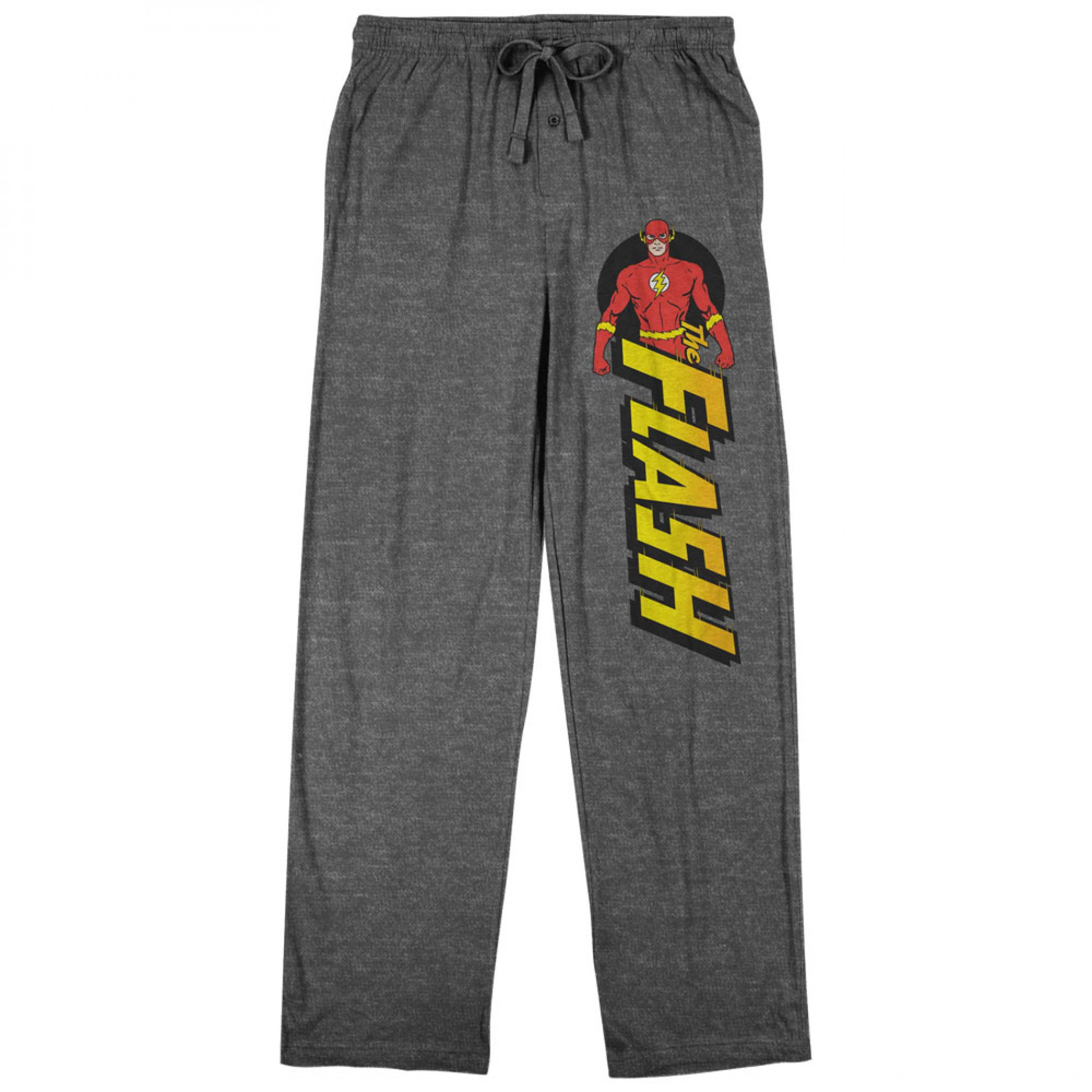 The Flash Title Logo Unisex Sleep Pants, Grey