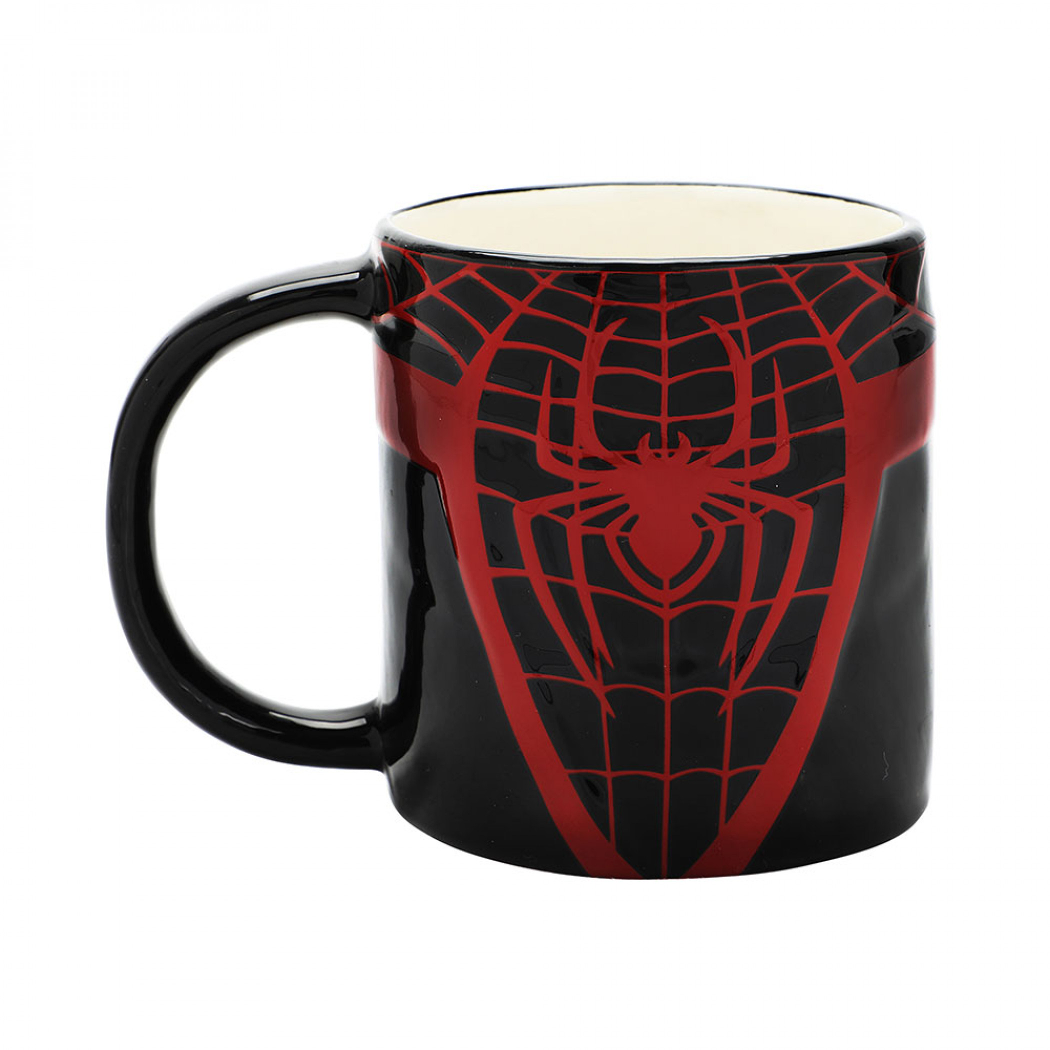 Miles Morales' Suit Spider-Man 16 oz. Ceramic Mug, Black