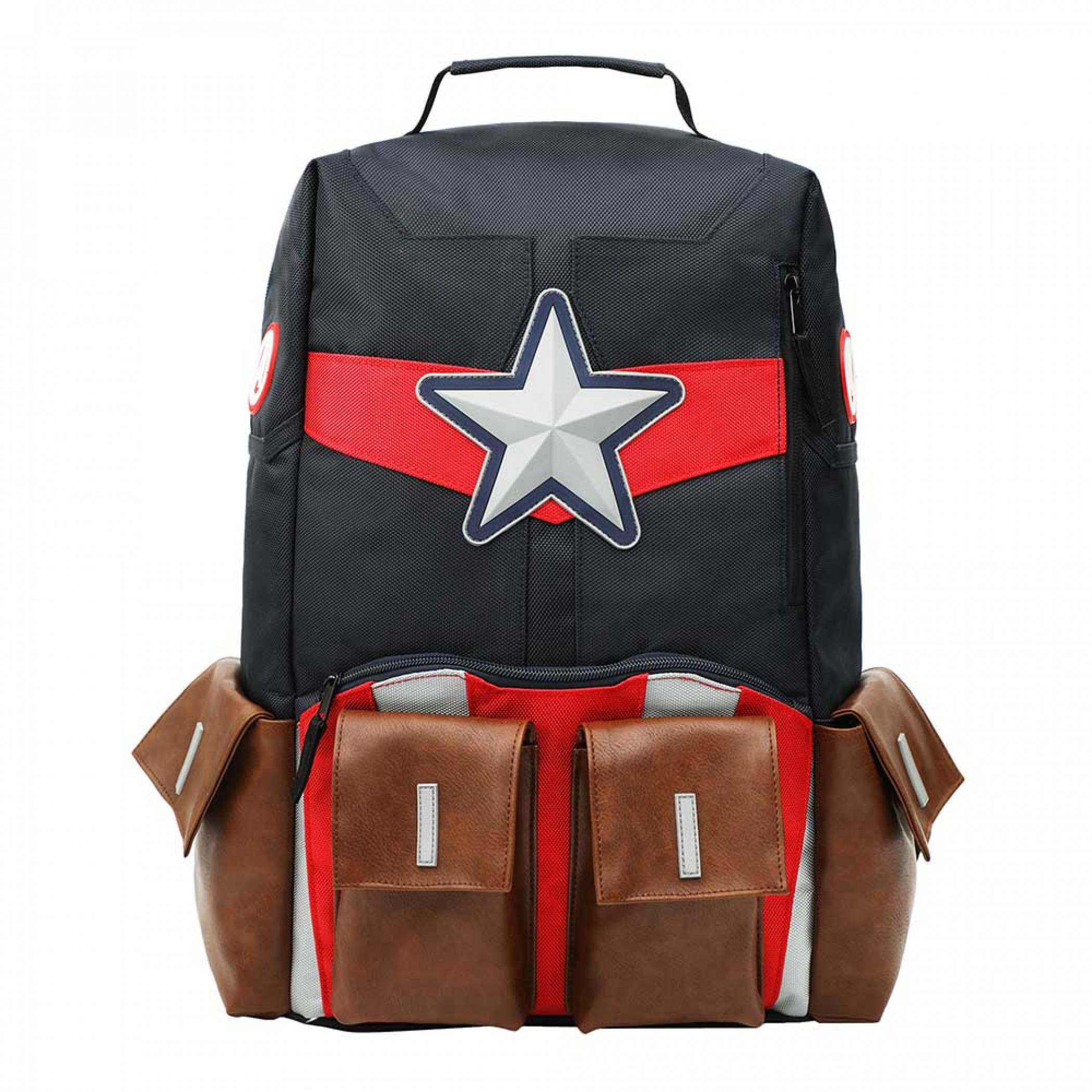 Captain America Suit-Up Character Backpack, Multi-Color