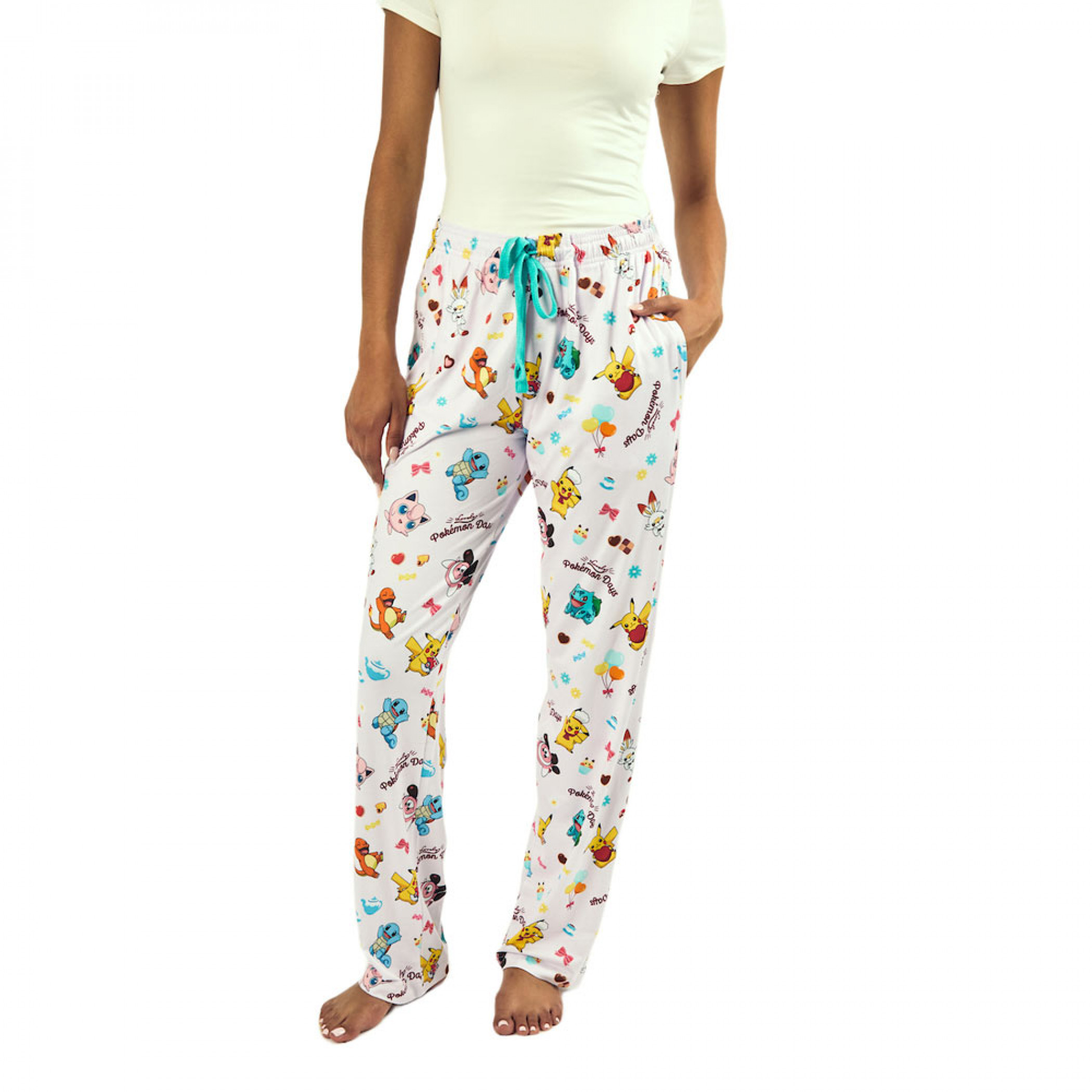 Pokemon Cupcake Pastries Sleep Pants, Pink