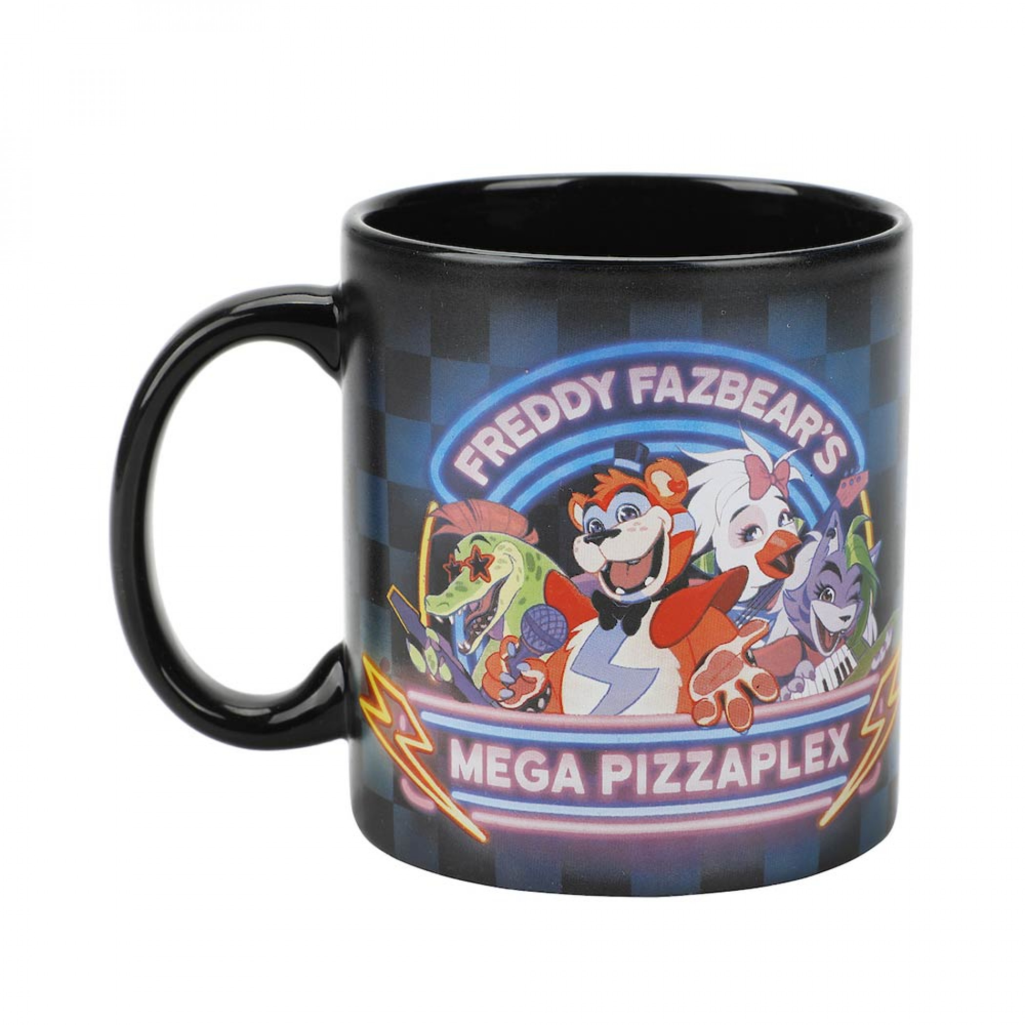 Five Nights at Freddy's Mega Pizzaplex 16 oz. Ceramic Mug, Black