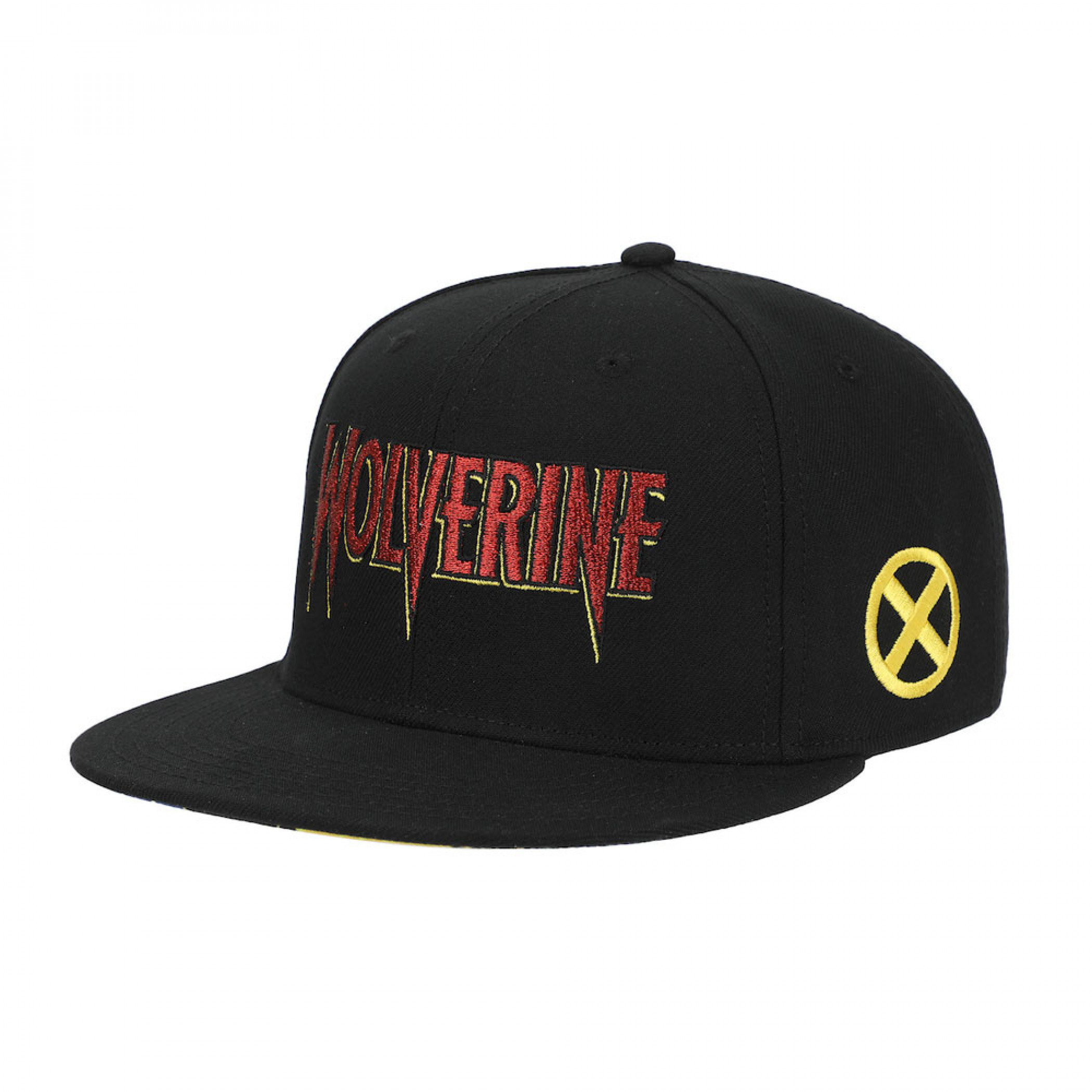 Wolverine Embroidered Logo Underbill Art Snapback Hat, Black