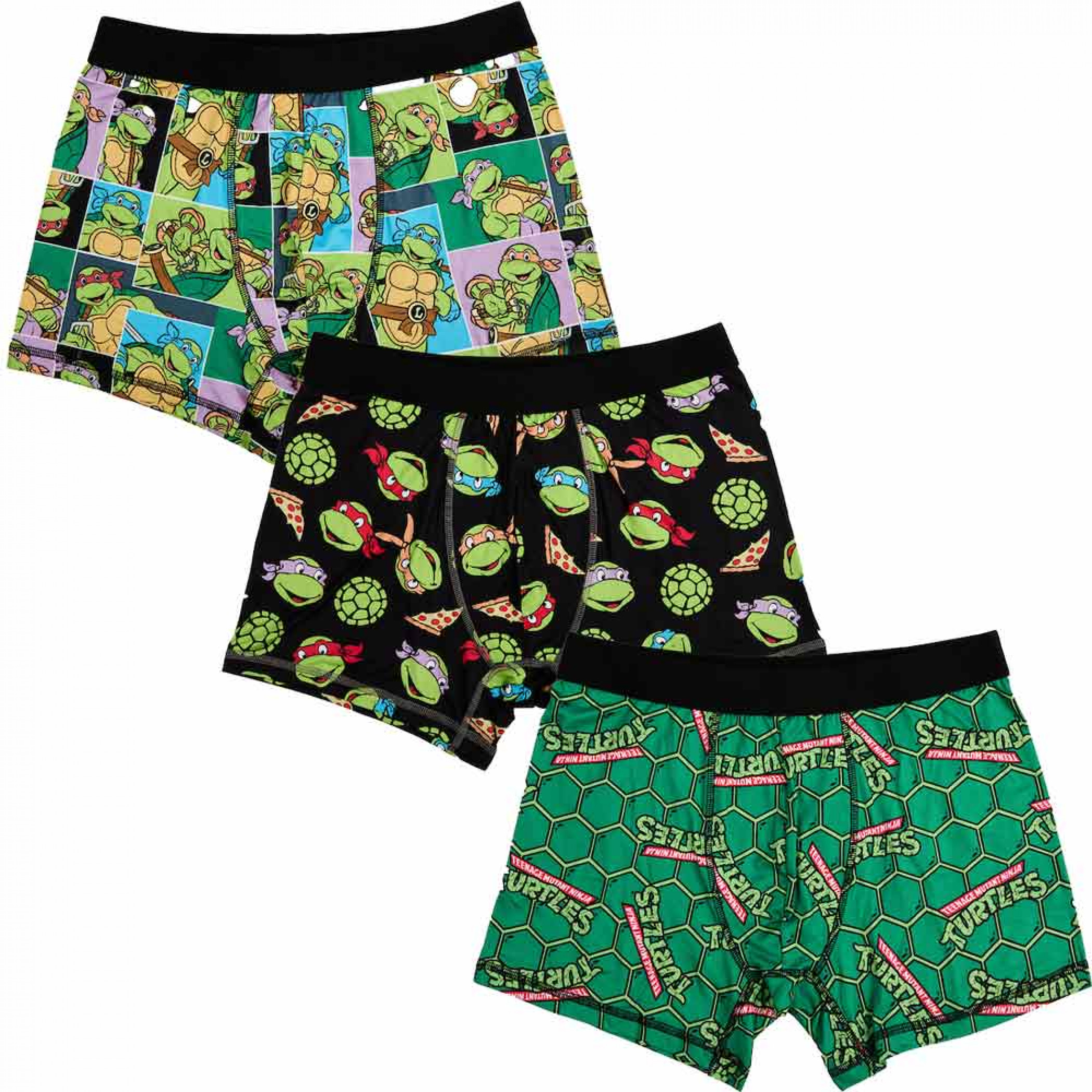 Teenage Mutant Ninja Turtles Adult Boxer Brief 3-Pack, Multi-Color