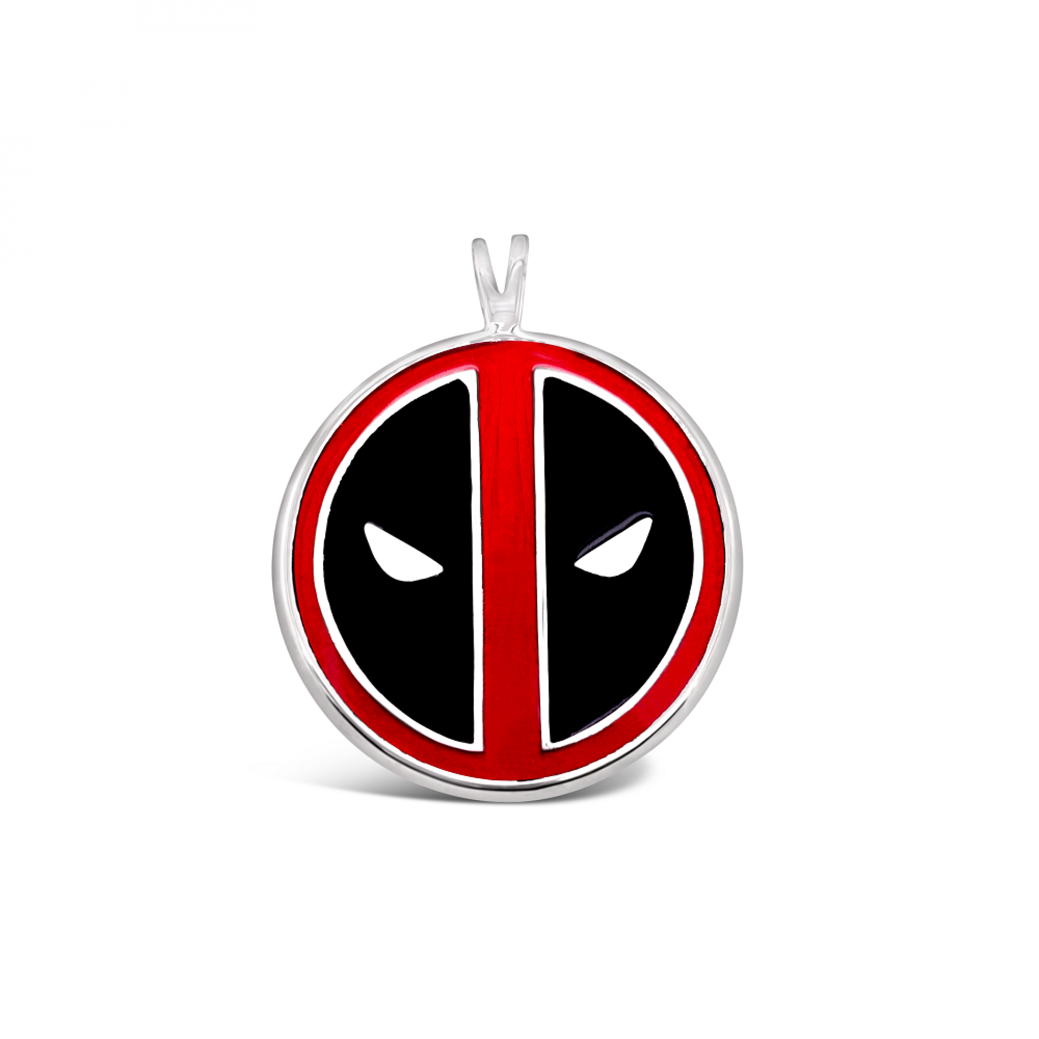 Deadpool Marvel Symbol Pendant- Red, Red