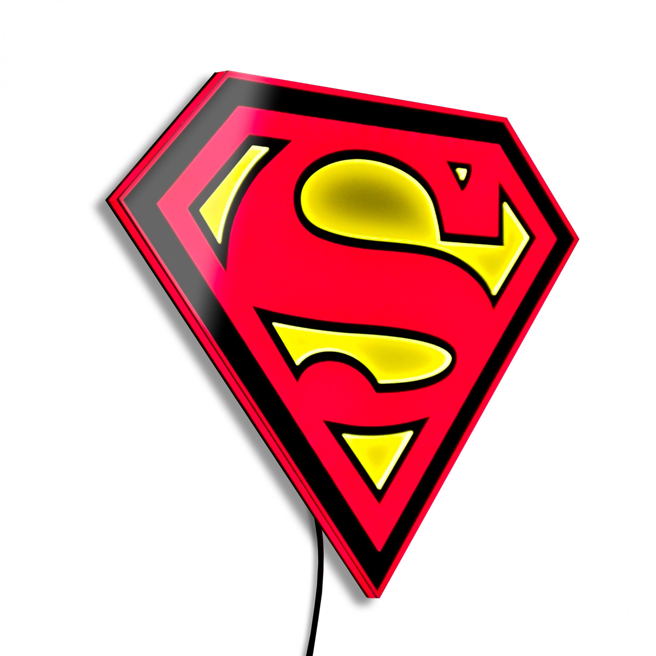 Superman Symbol Illuminated Wall Art, Multi-Color