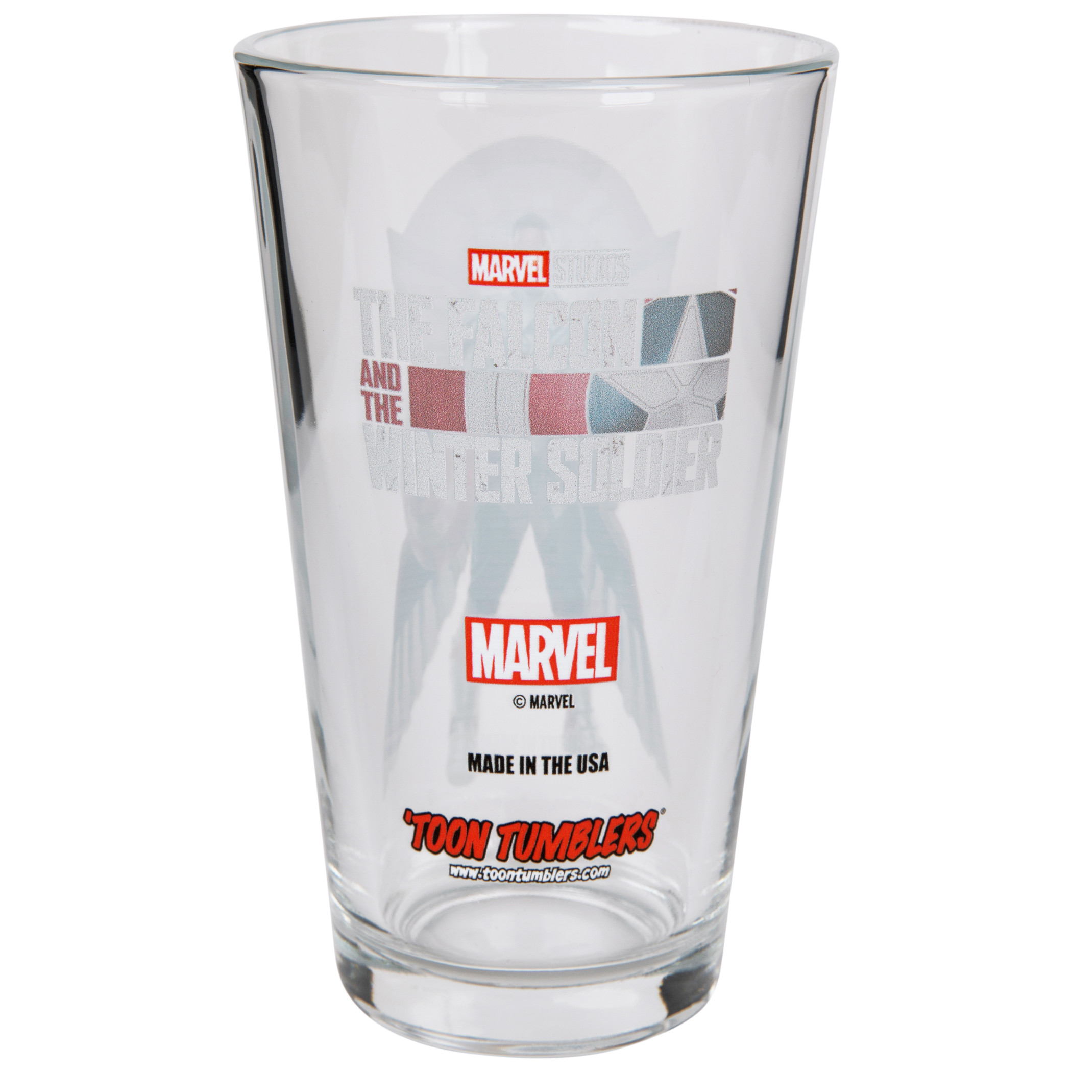 Marvel Studios The New Captain America Toon Tumblers Pint Glass | Brew ...