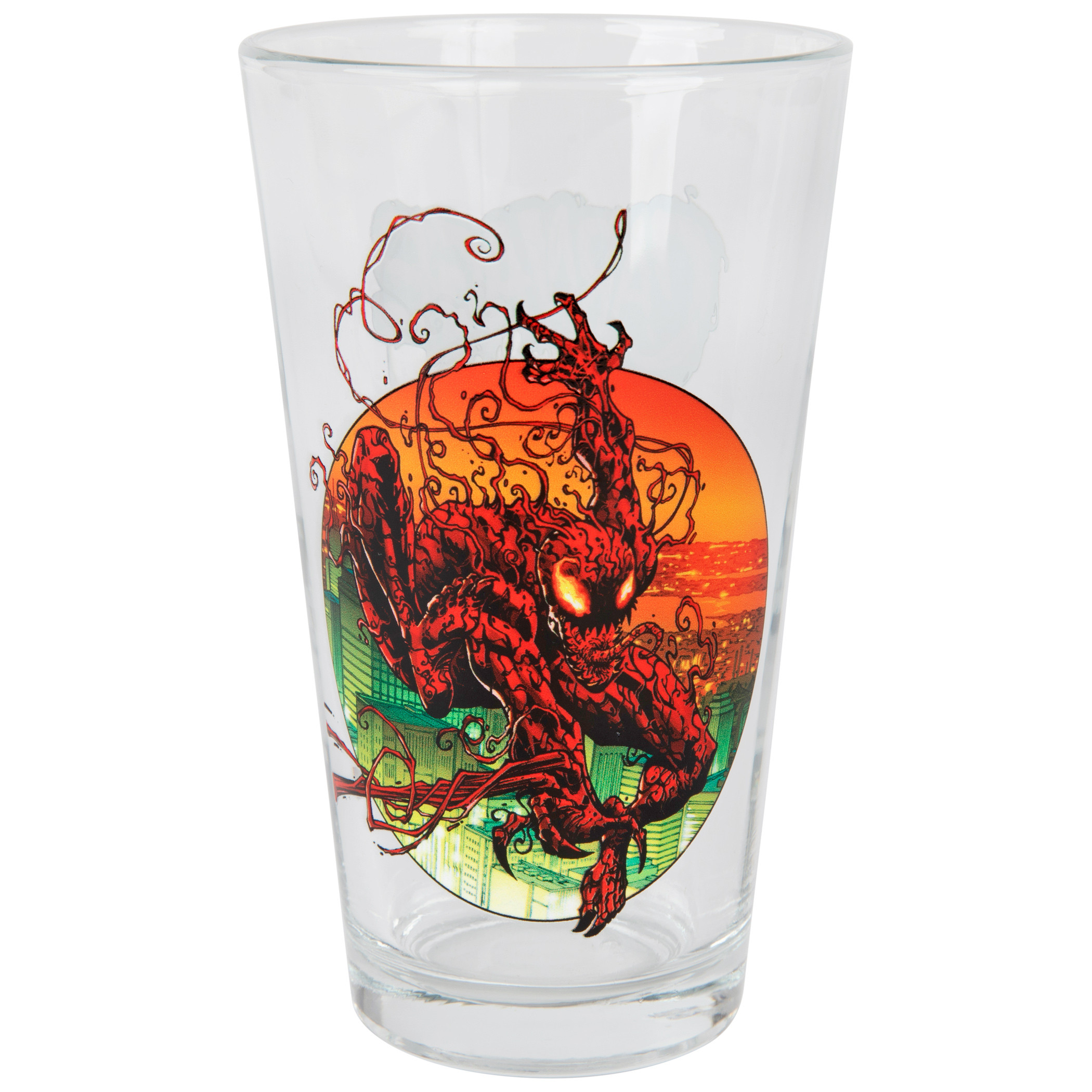 Spider-Man Marvel Comics Classic Carnage Character Pint Glass, Multi-Color