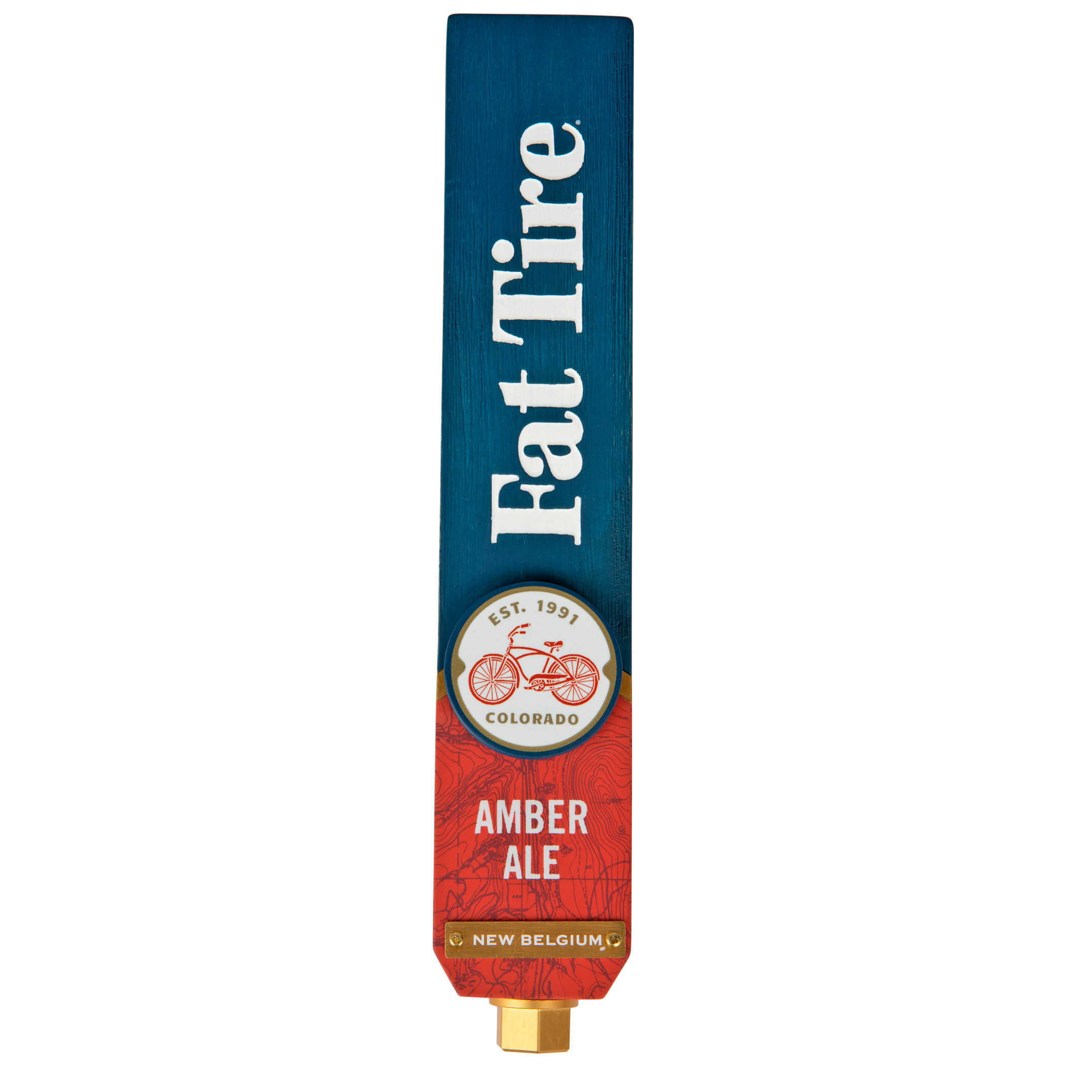 New Belgium Fat Tire Amber Ale Tap Handle