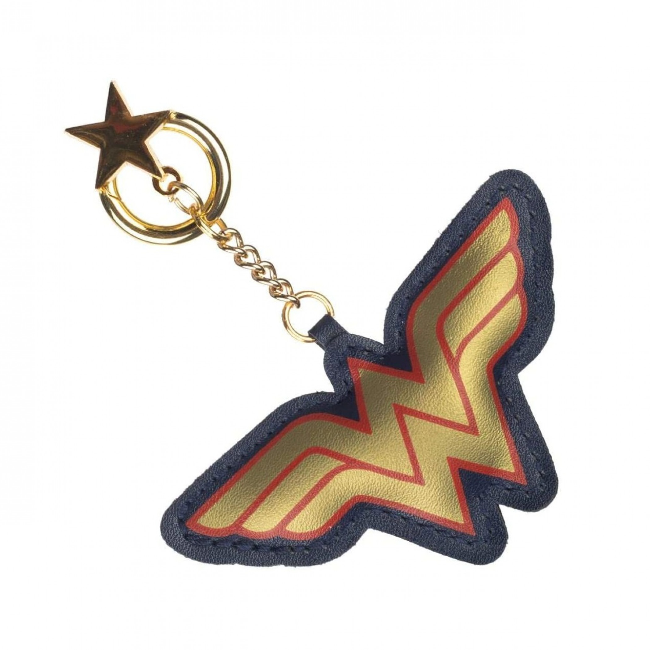 Wonder Woman Symbol and Charm Keychain, Multi-Color