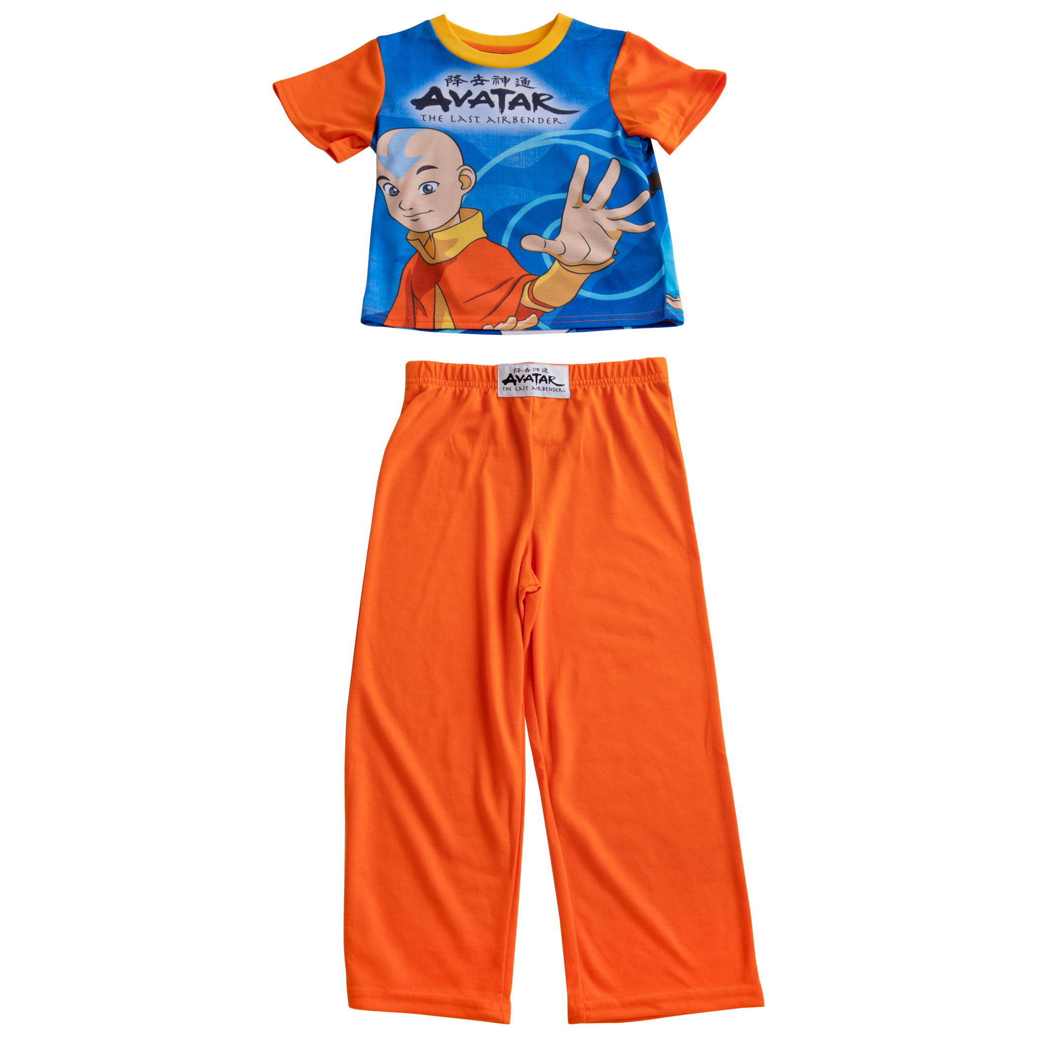 Avatar: The Last Airbender Pajama Shirt and Pant Set, Orange