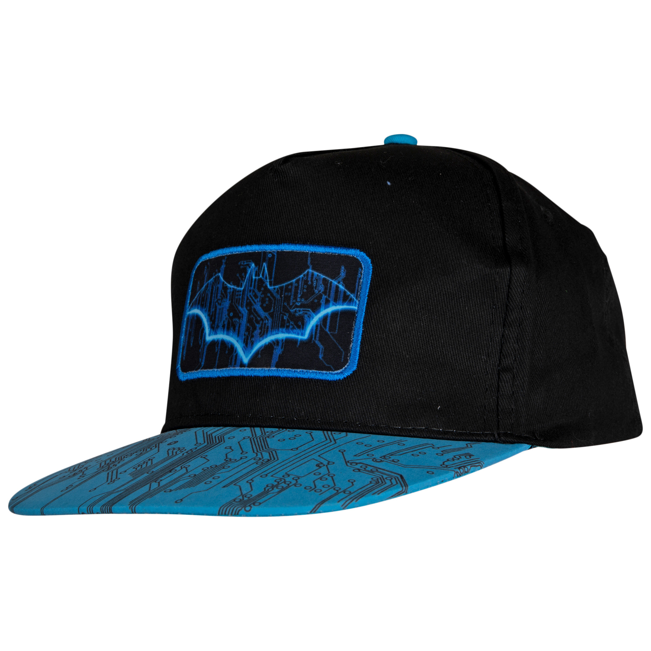 Batman Blue Bat Symbol Snapback Hat, Blue