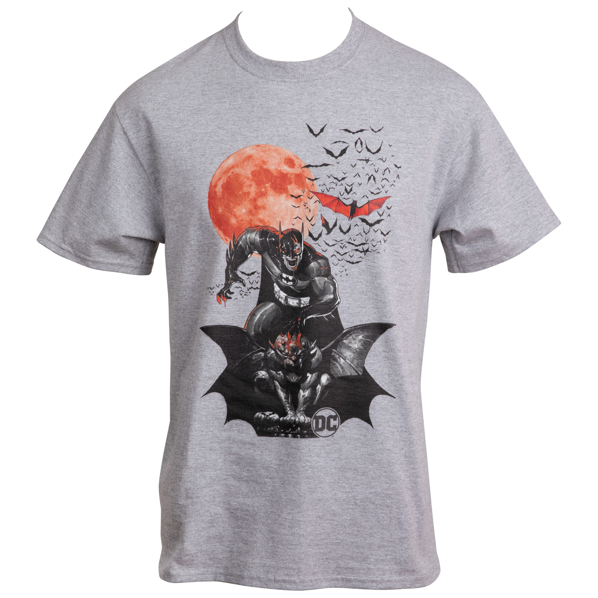 DC Comics Book of Batman Blood Moon Zombie T-Shirt, Grey