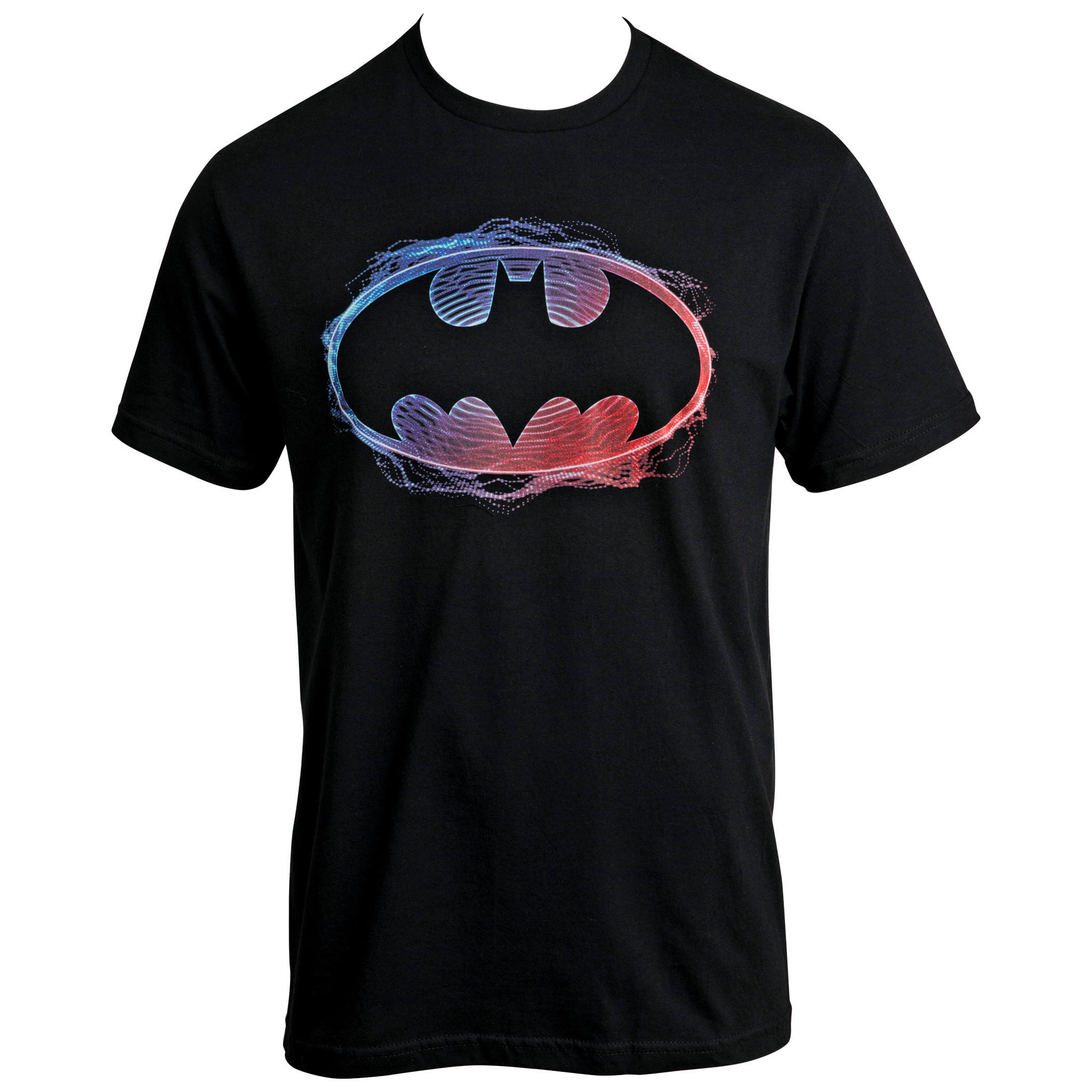 DC Comics Batman Neon Classic Bat Symbol T-Shirt, Black