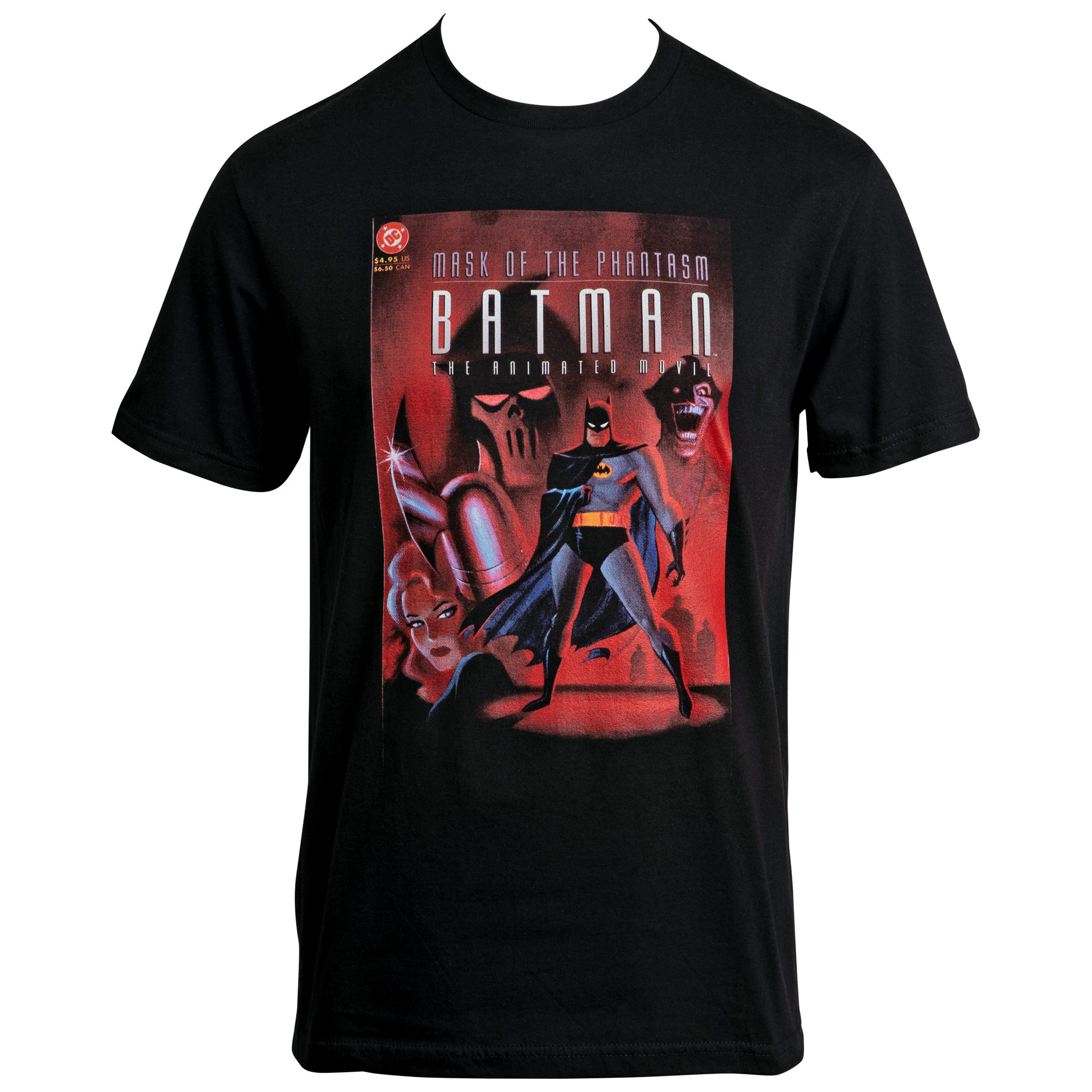 DC Comics Batman Mask of The Phantasm Poster T-Shirt, Black