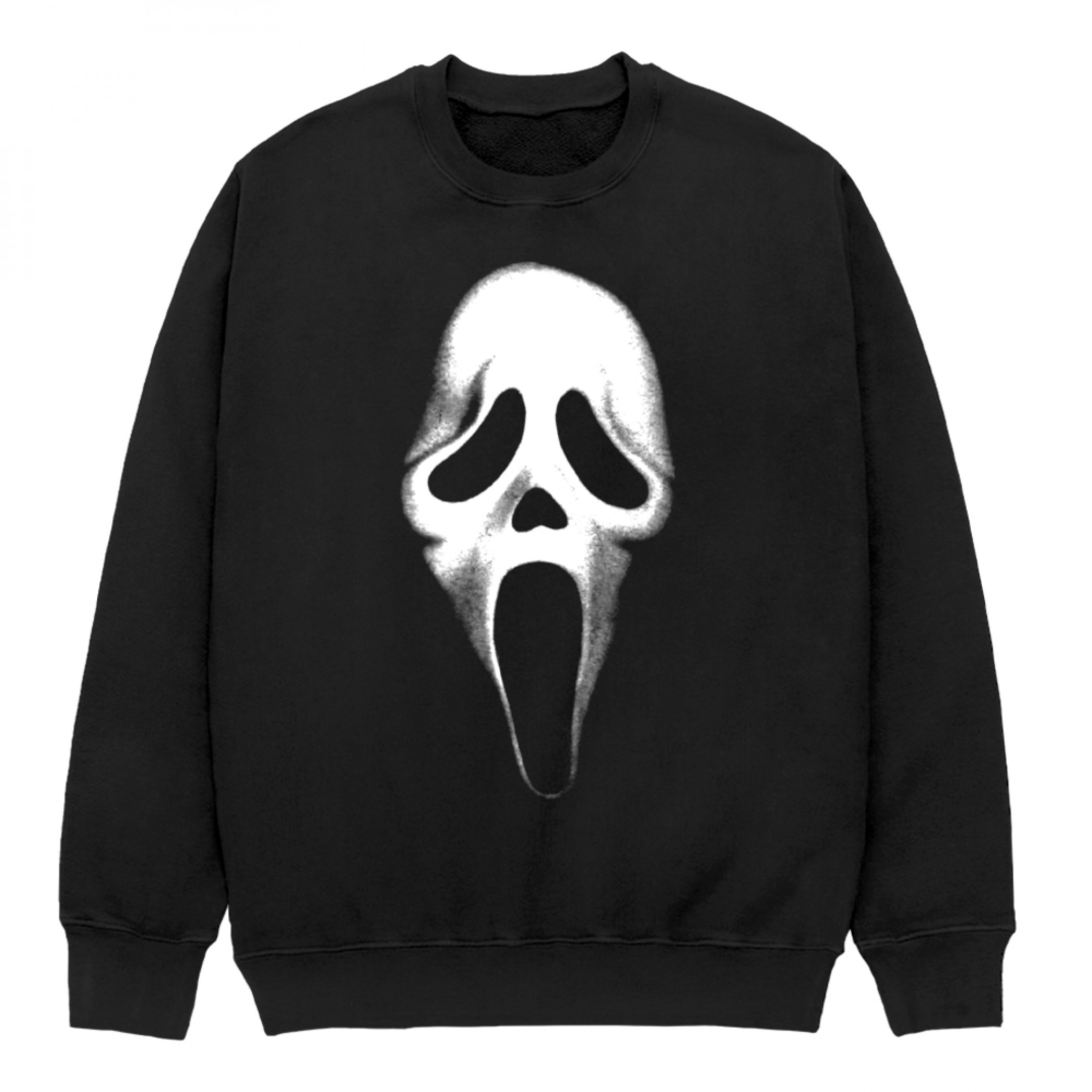 Ghostface Logo Crew Neck Fleece, Black