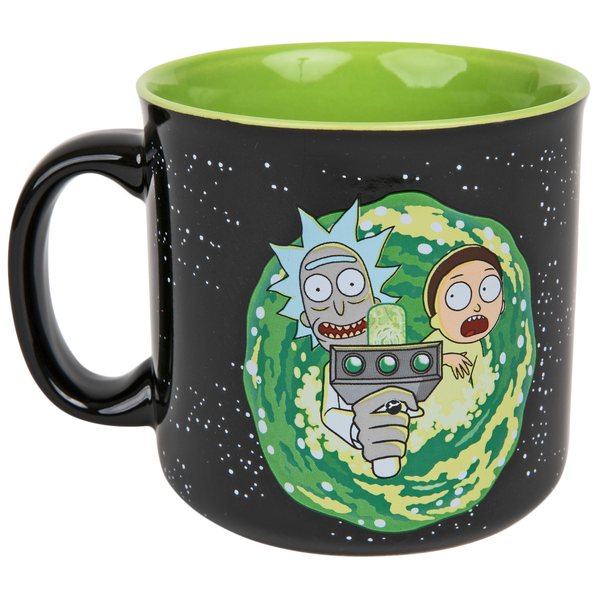 Rick and Morty Ram Portal Floor 20oz Ceramic Camper Mug, Multi-Color