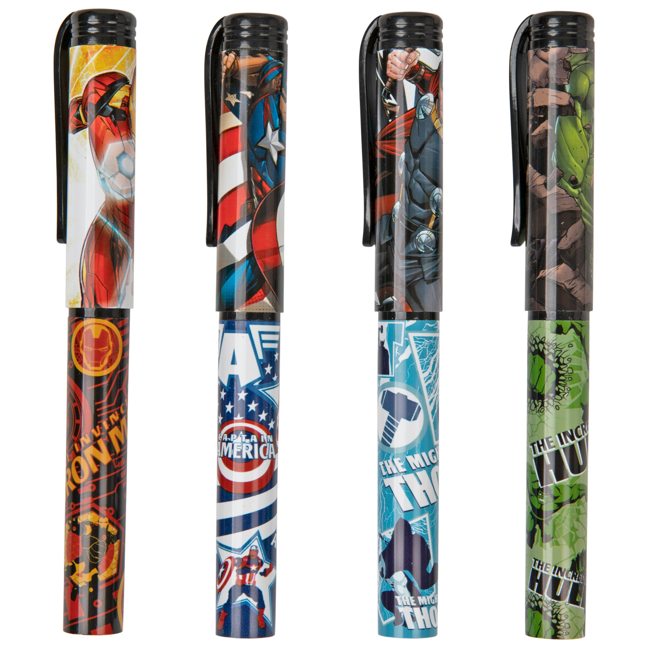 Marvel Avengers Characters Ballpoint Pen Set, Multi-Color
