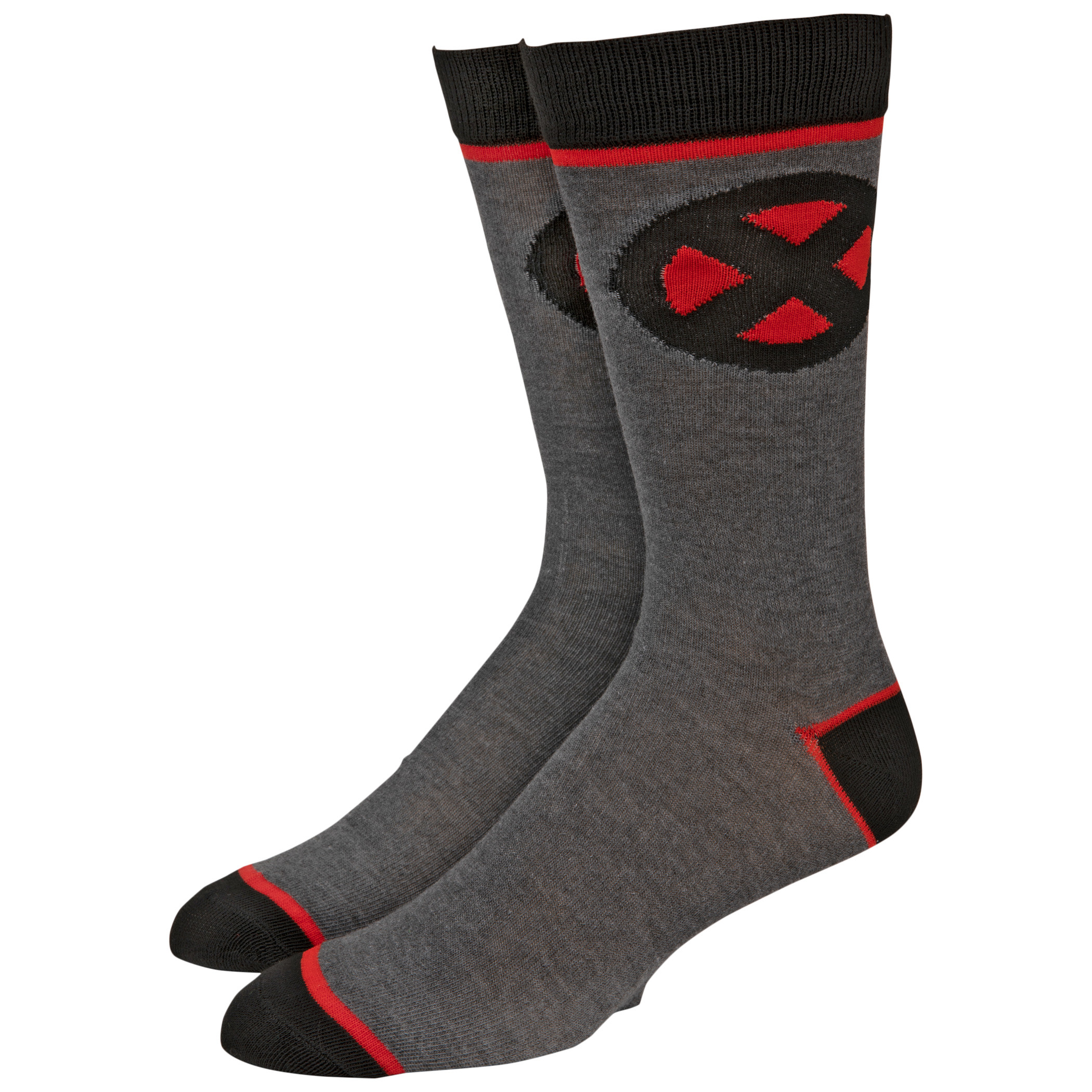 Marvel X-Men Symbol Crew Socks, Grey