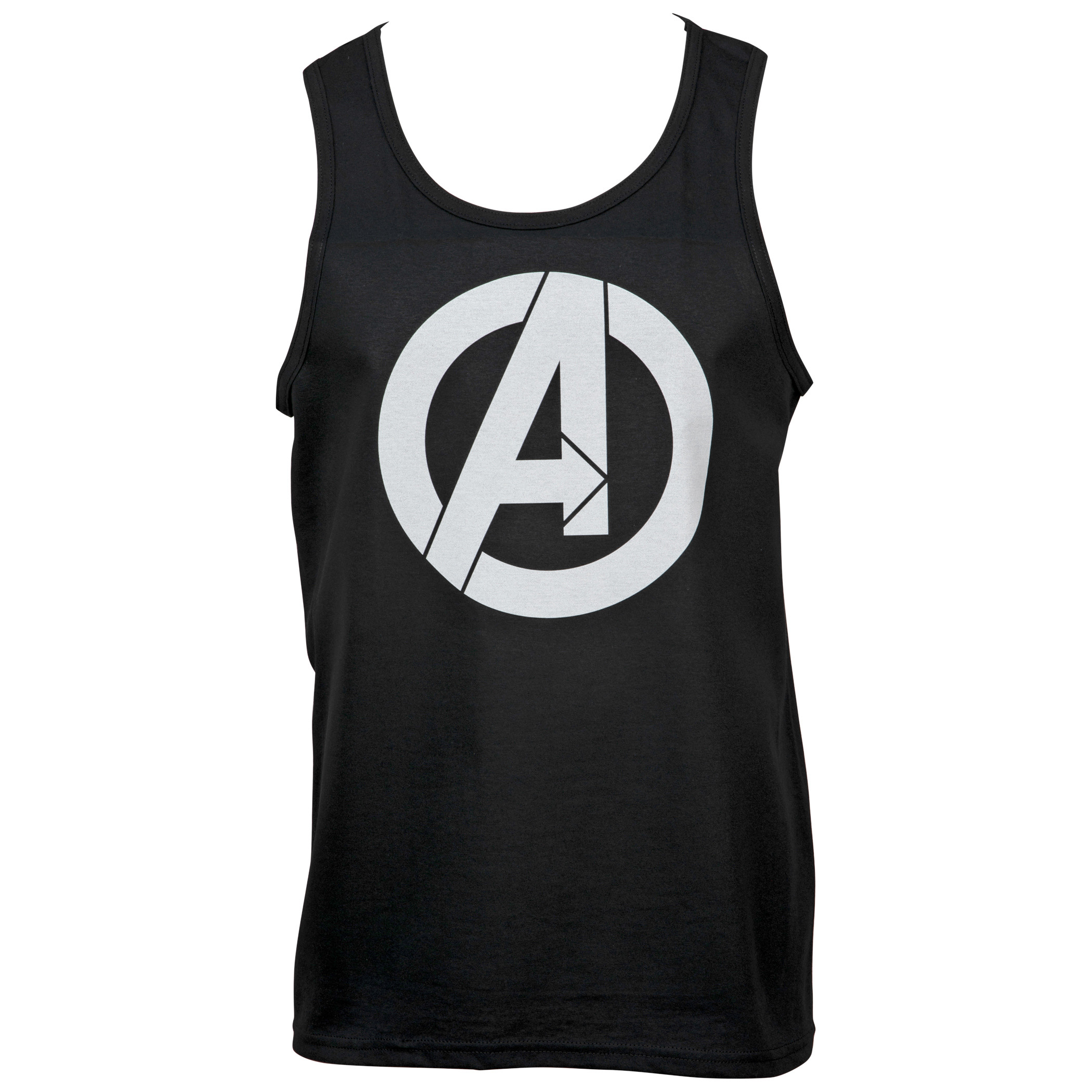 Avengers Assemble Minimal Symbol Tank Top, Black