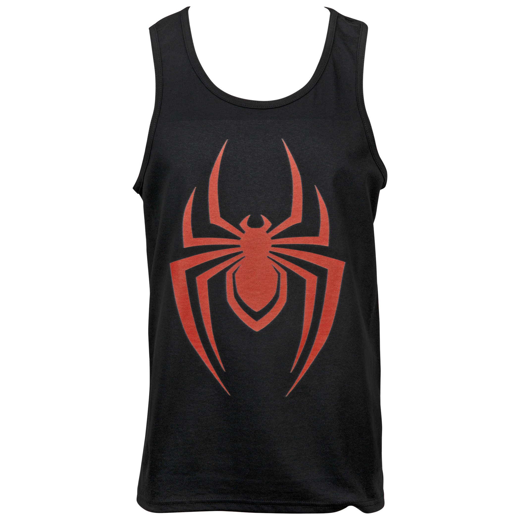 Spider-Man Miles Morales Minimal Symbol Tank Top, Black