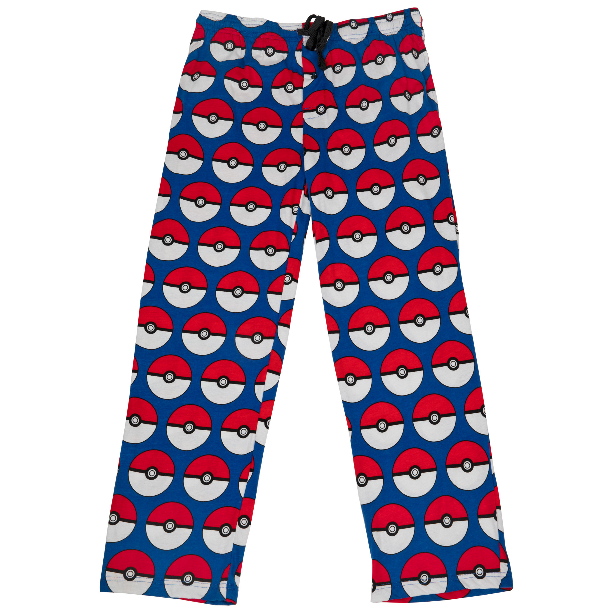 Pokemon Pokeballs All Over Print Pajama Sleep Pants, Blue