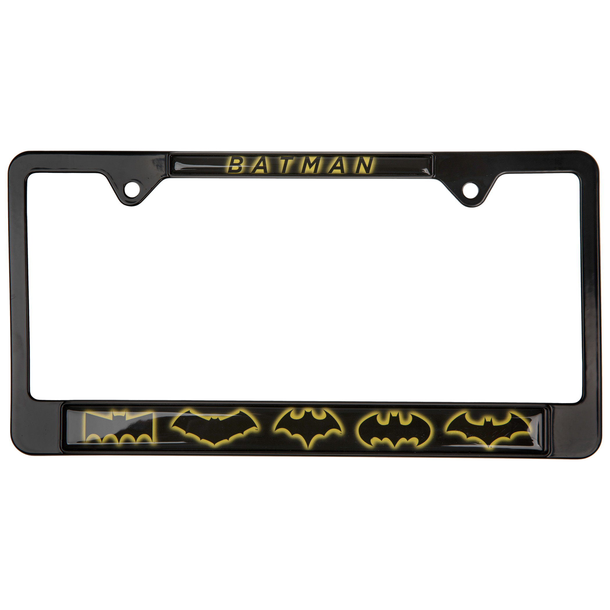 Batman Evolution Black Metal License Plate Frame by Elektroplate, Black