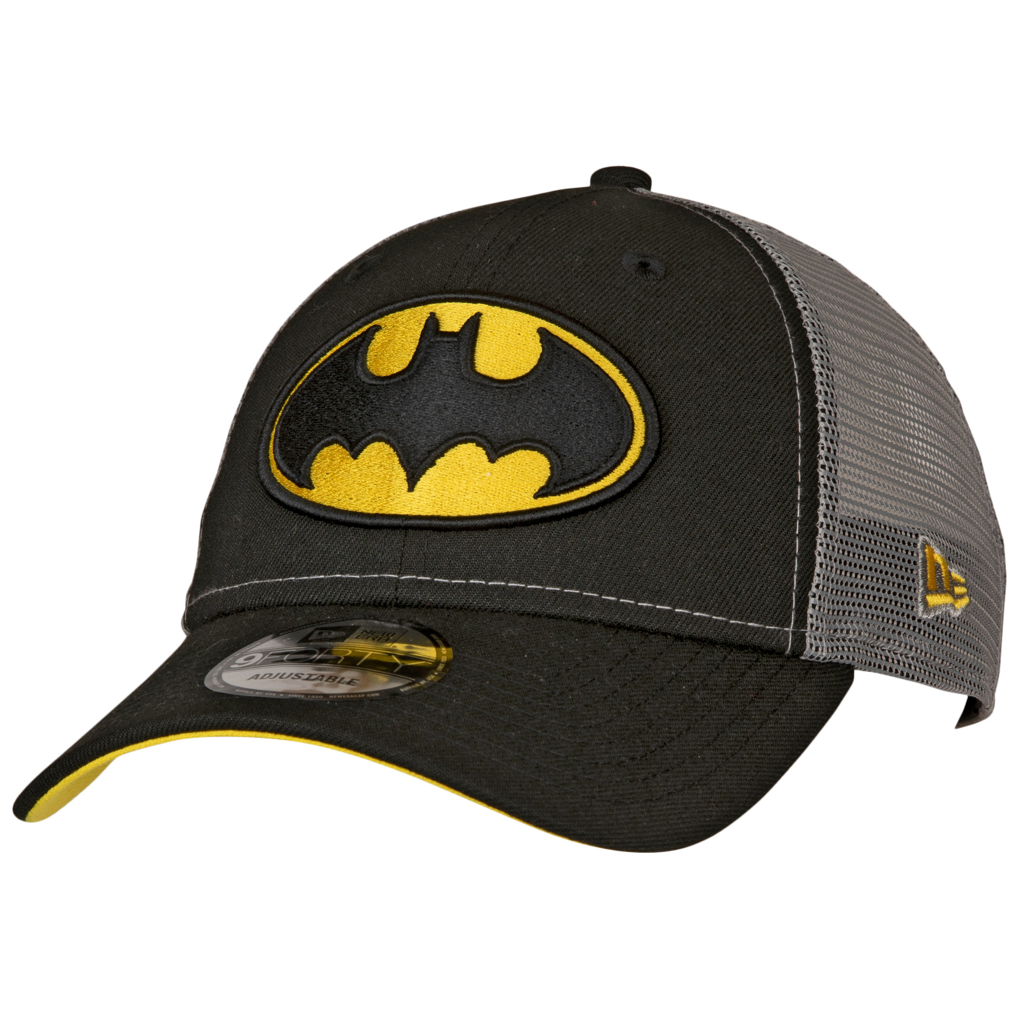 Batman Symbol Trucker New Era 9Forty Adjustable Hat, Multi-Color