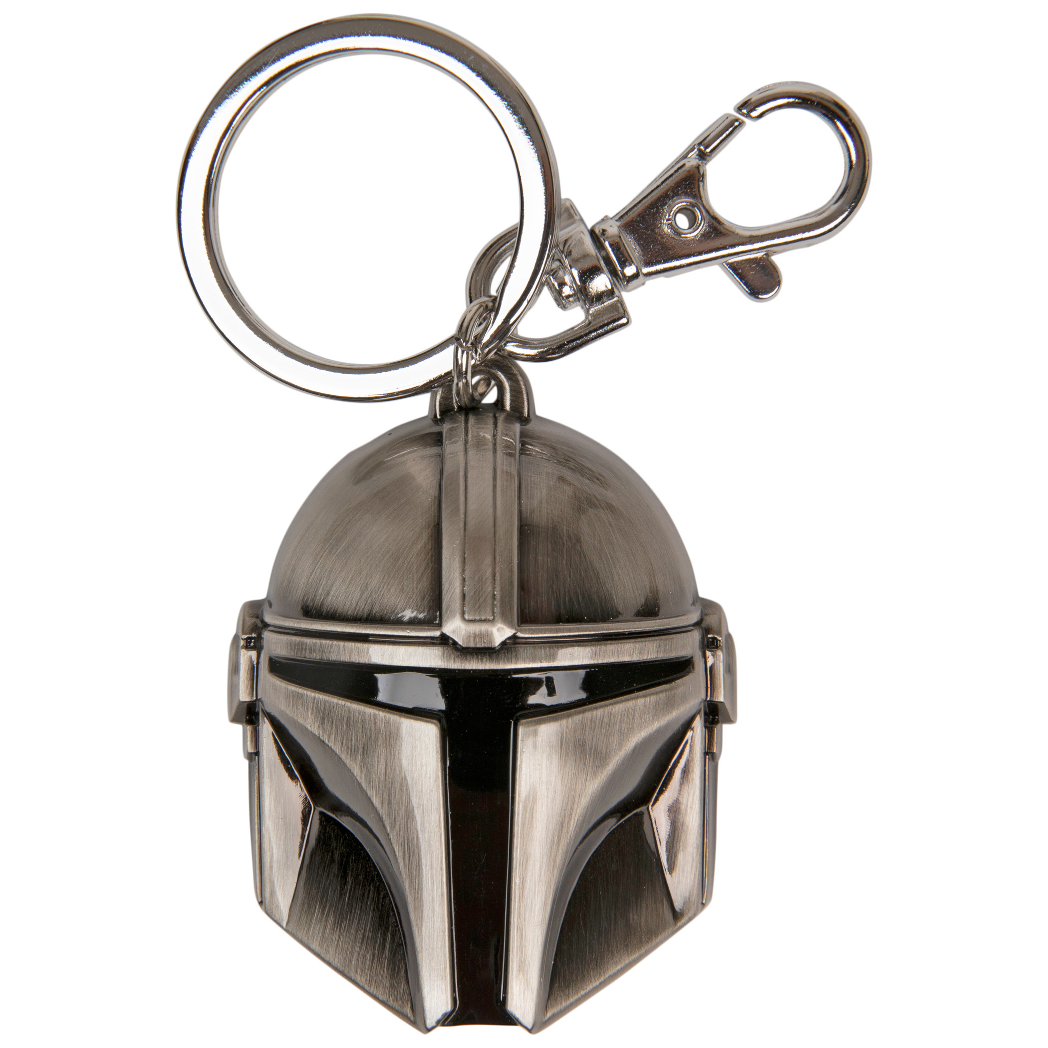 Star Wars Mandalorian Helmet Keychain, Silver